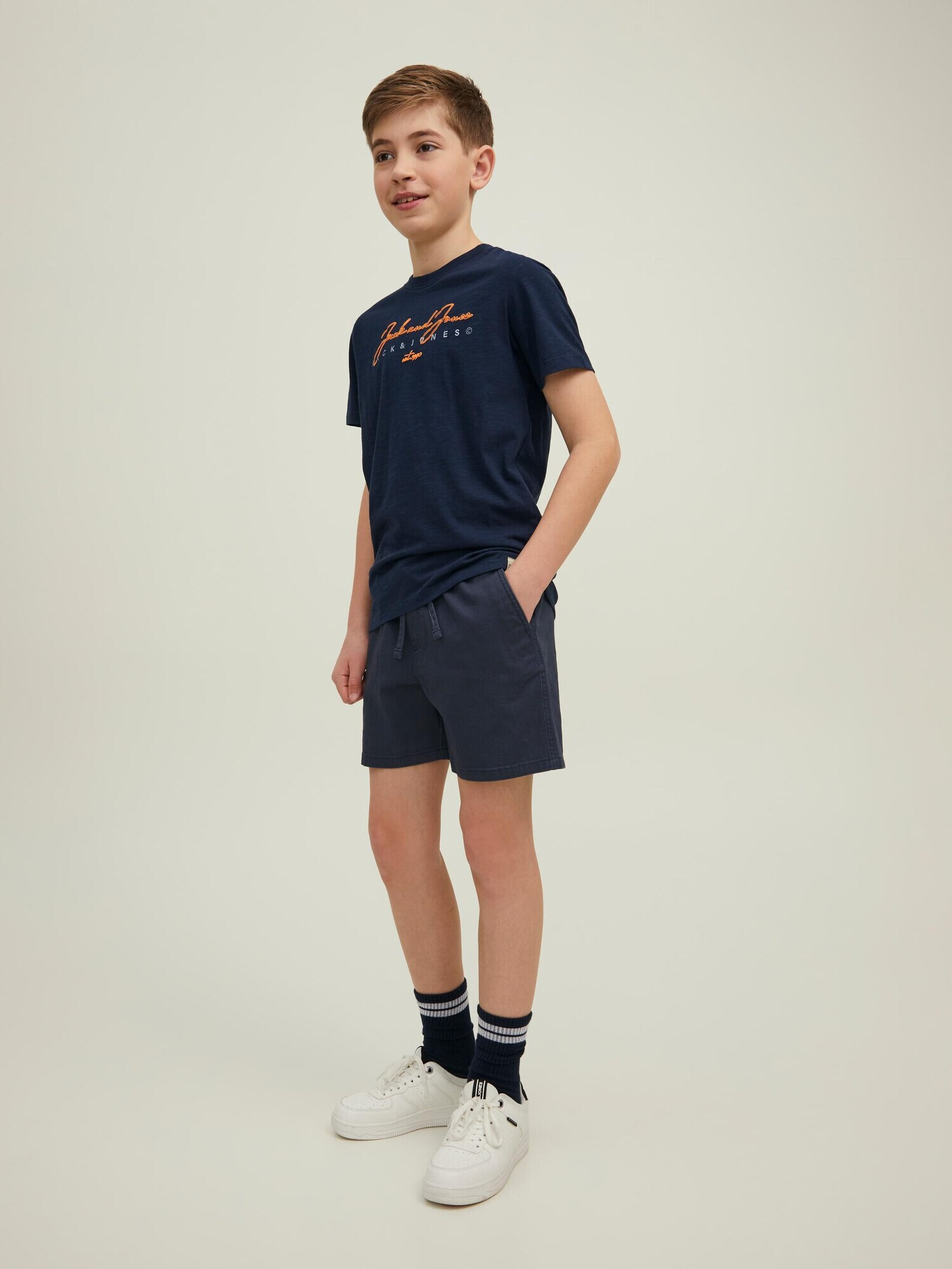 Jack & Jones Junior Pantaloni 'Jeff' bleumarin - Pled.ro