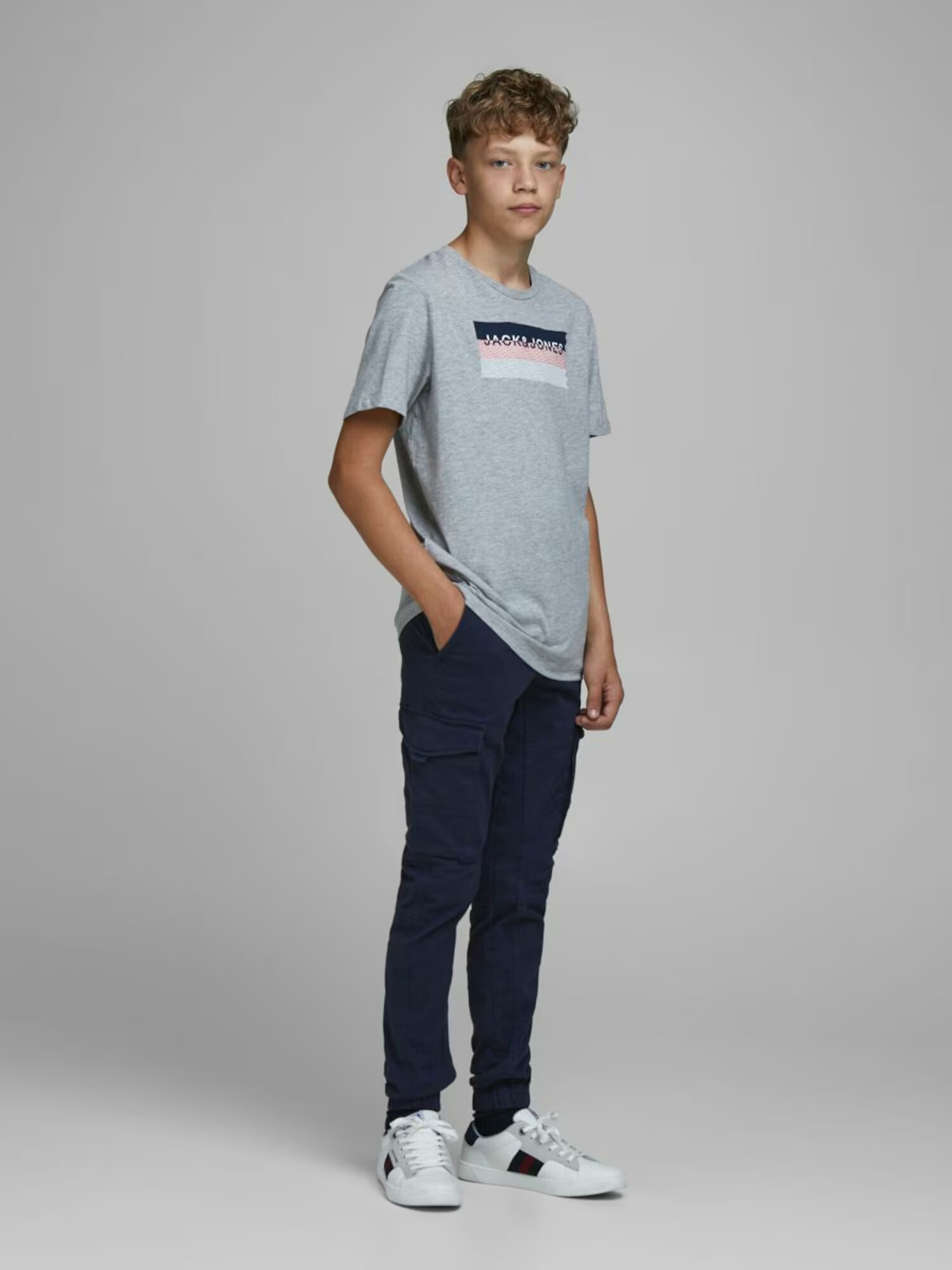 Jack & Jones Junior Pantaloni 'Paul' bleumarin - Pled.ro