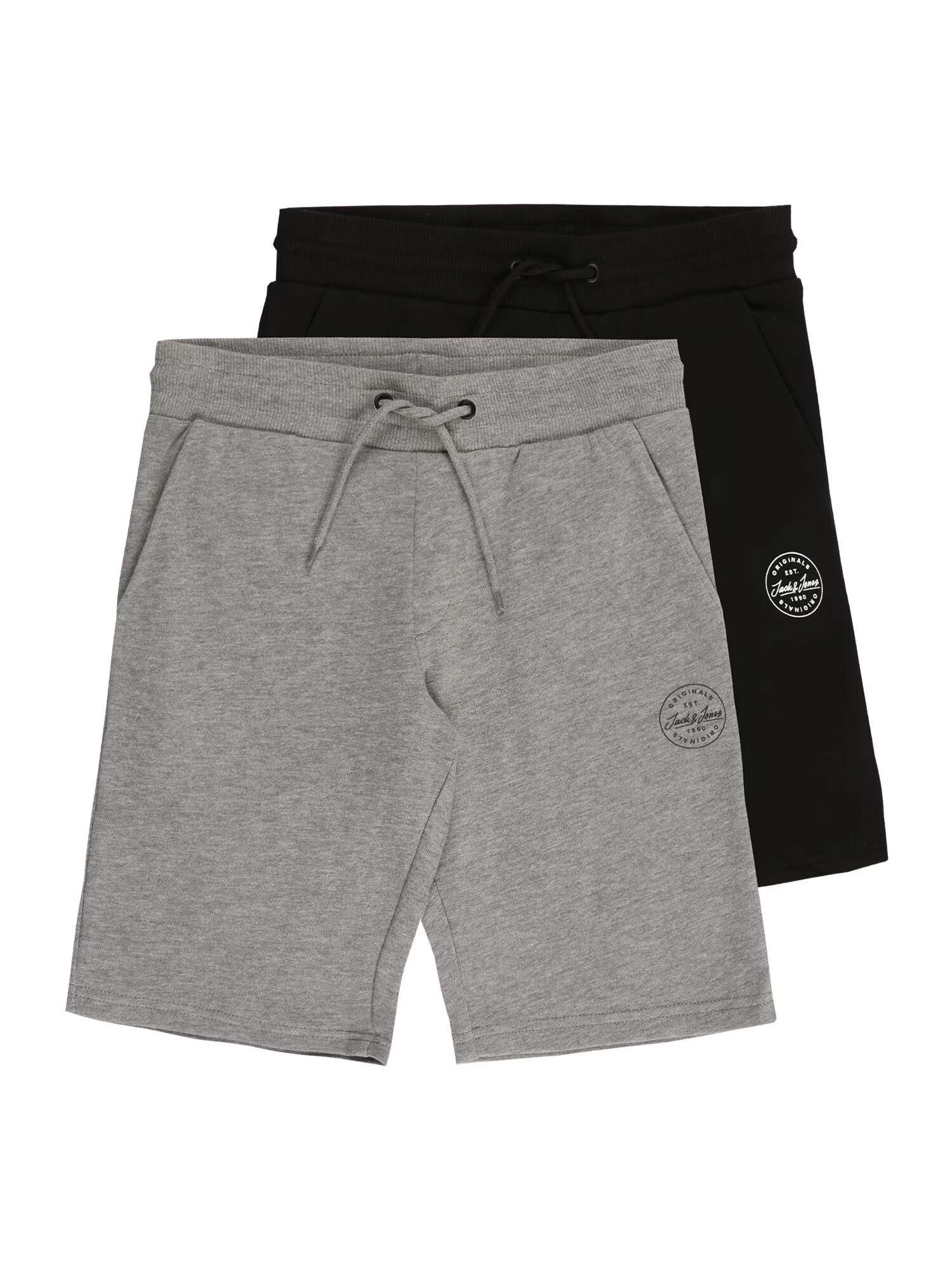 Jack & Jones Junior Pantaloni 'SHARK' gri / negru - Pled.ro