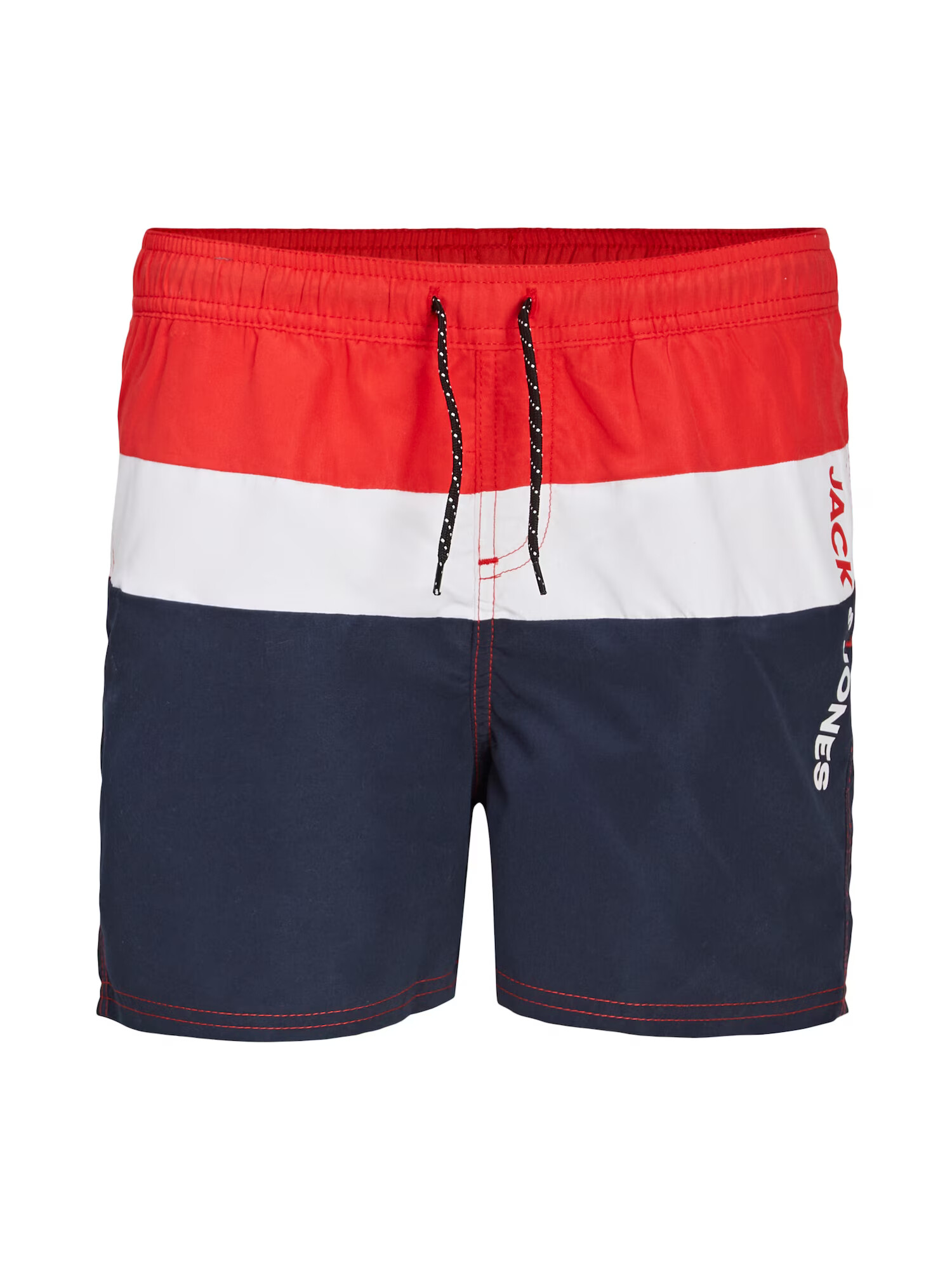 Jack & Jones Junior Șorturi de baie 'Crete' bleumarin / roși aprins / alb - Pled.ro