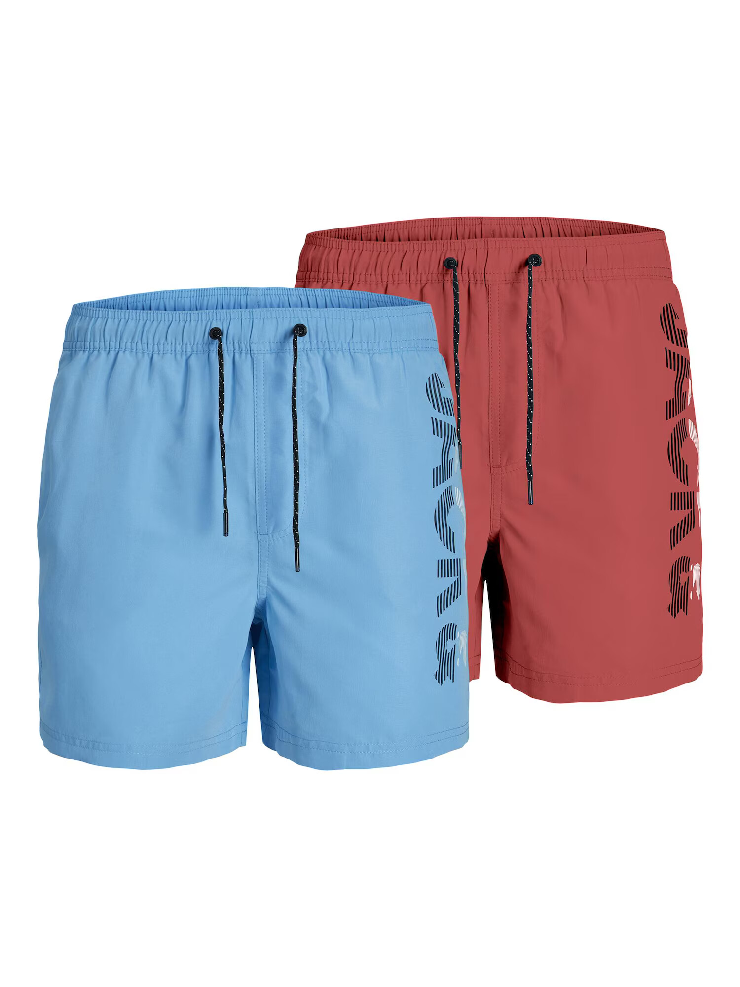 Jack & Jones Junior Șorturi de baie 'Fiji' bleumarin / albastru deschis / corai / alb - Pled.ro