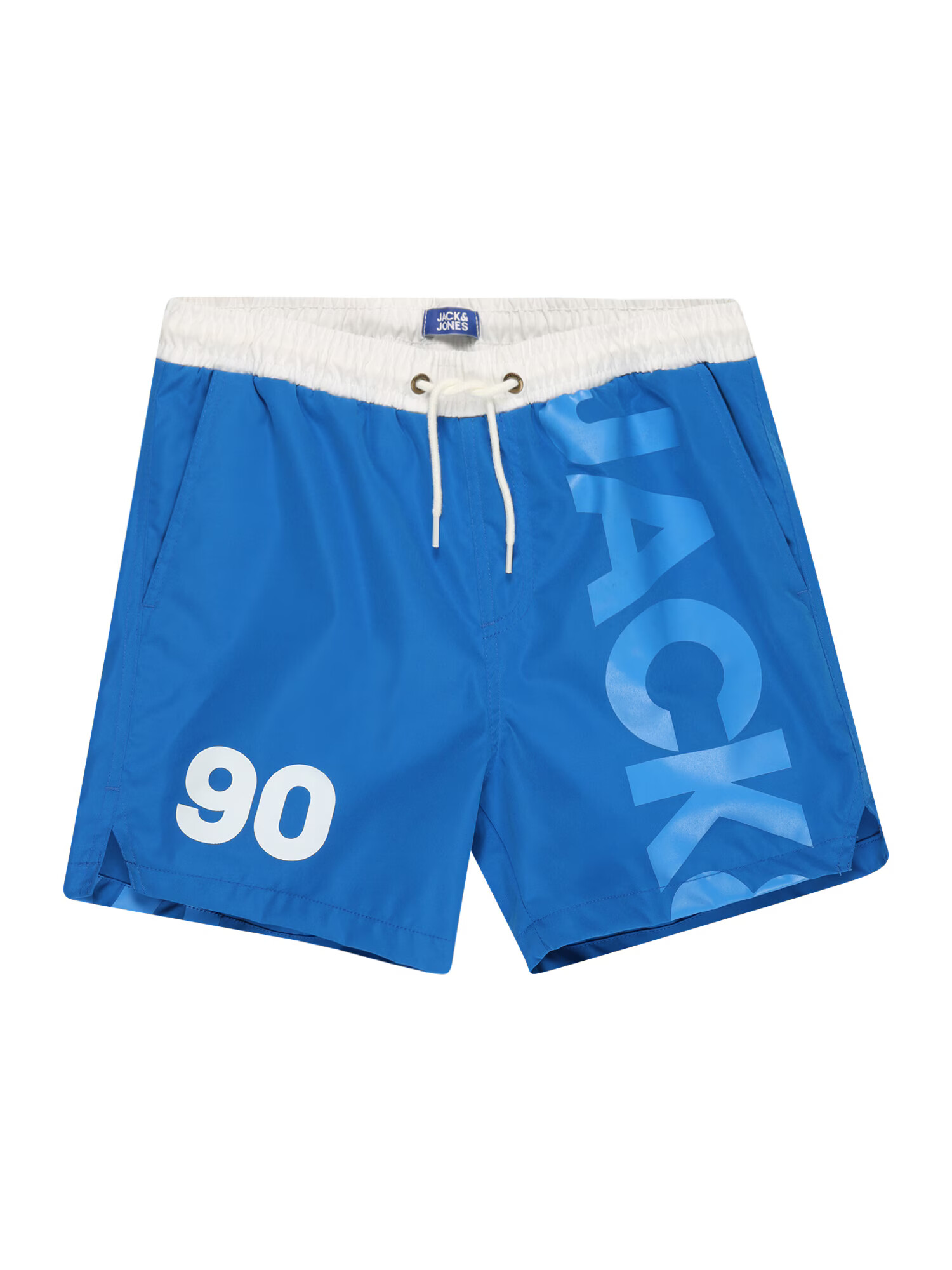 Jack & Jones Junior Șorturi de baie 'MILOS' albastru / cyan / gri / alb - Pled.ro