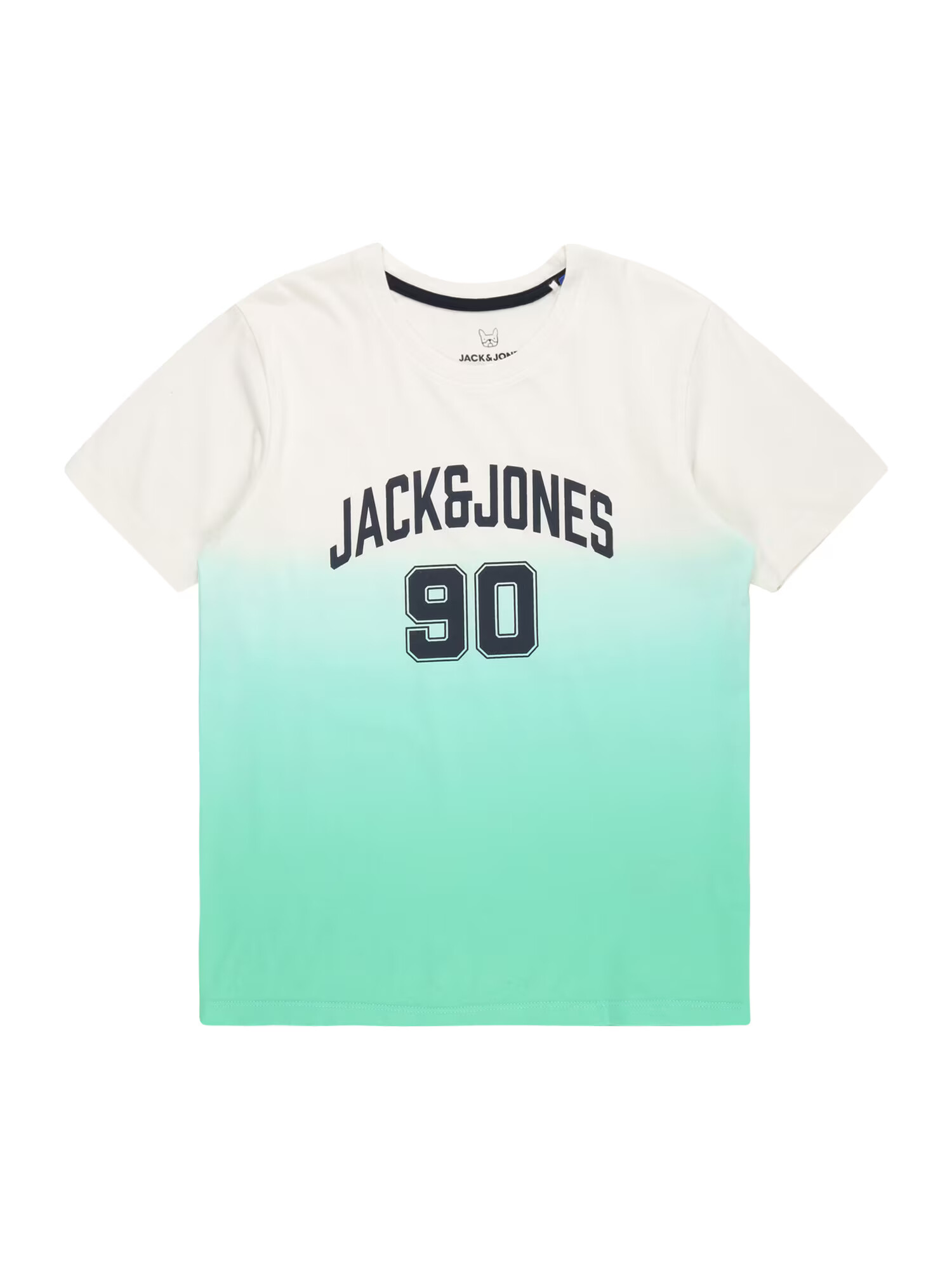 Jack & Jones Junior Tricou 'AIRDIP' albastru noapte / verde jad / alb - Pled.ro