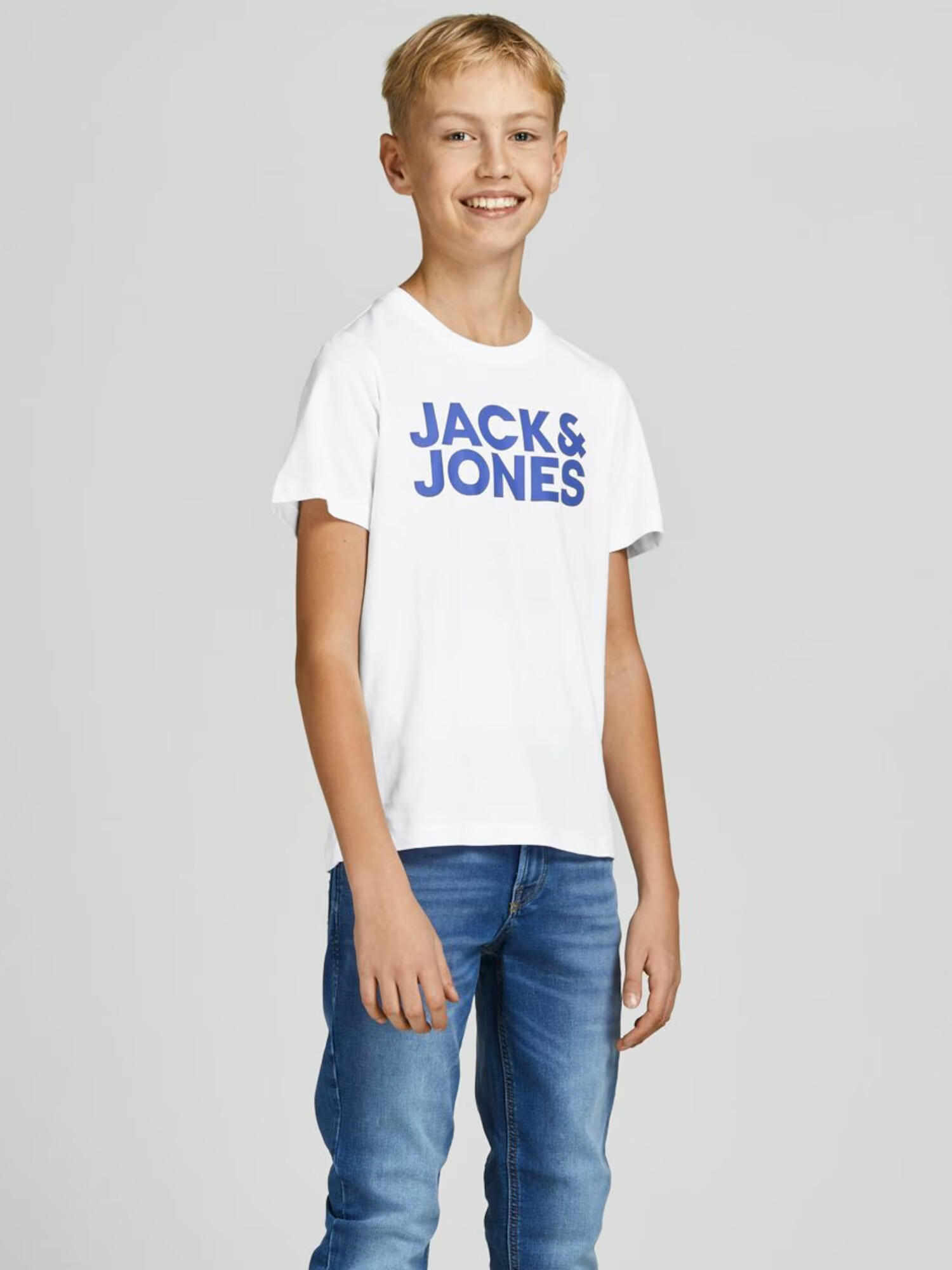 Jack & Jones Junior Tricou albastru / albastru noapte / alb - Pled.ro