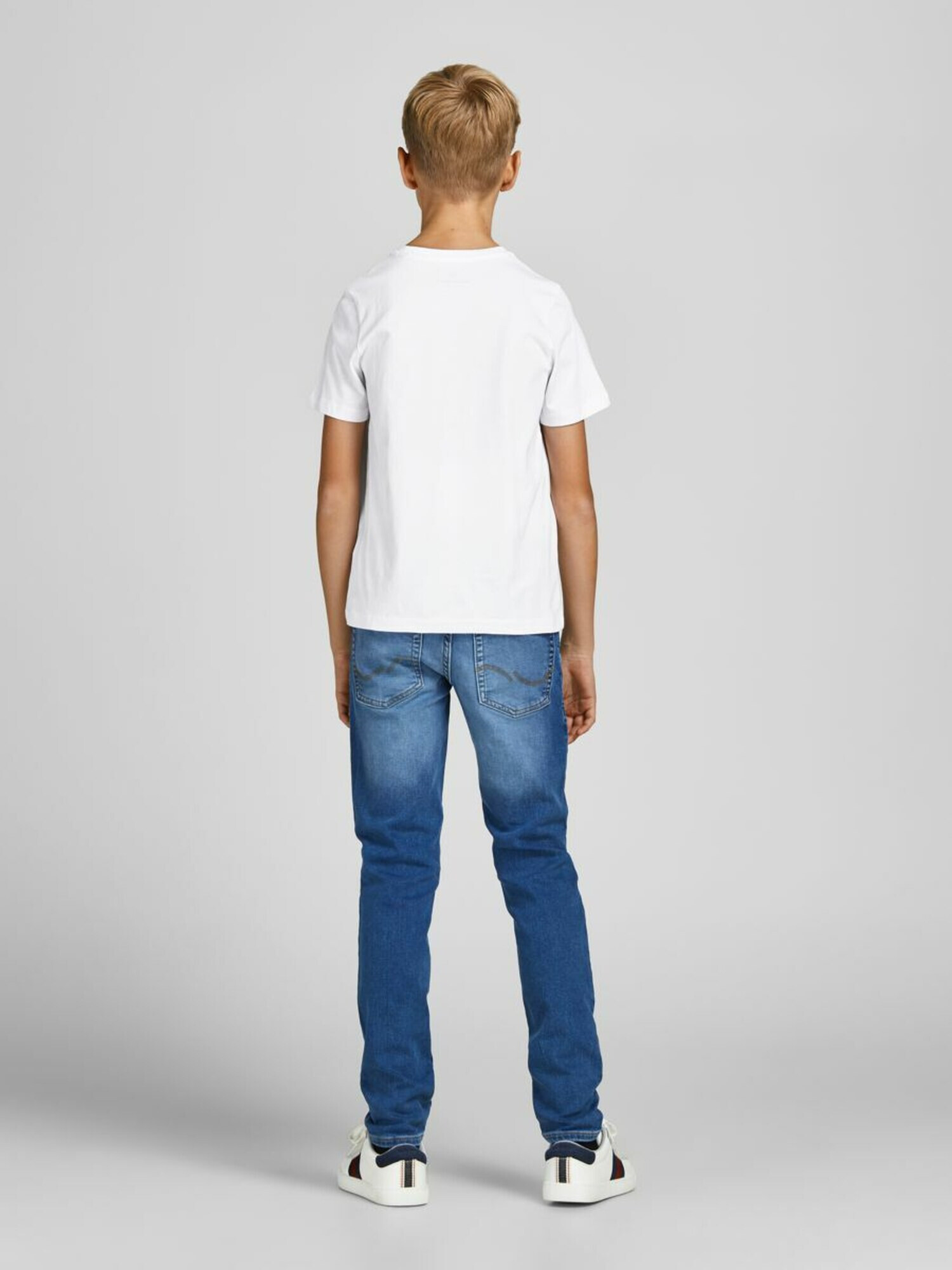 Jack & Jones Junior Tricou albastru / albastru noapte / alb - Pled.ro