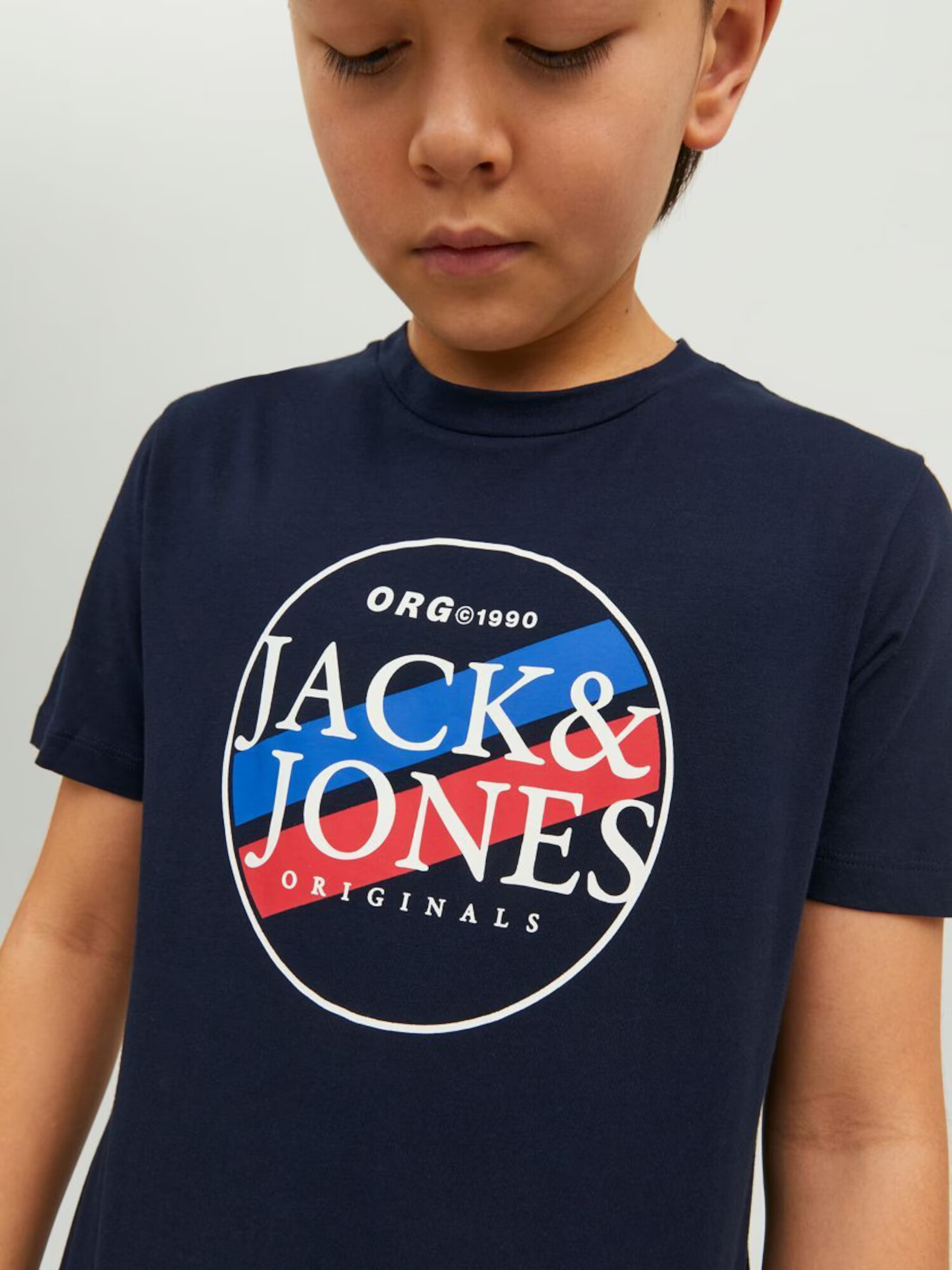 Jack & Jones Junior Tricou 'Cody' albastru / albastru noapte / roșu / alb - Pled.ro