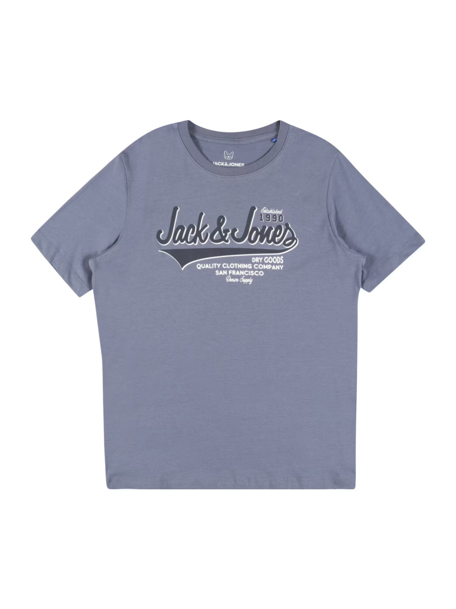 Jack & Jones Junior Tricou albastru / bleumarin / alb - Pled.ro