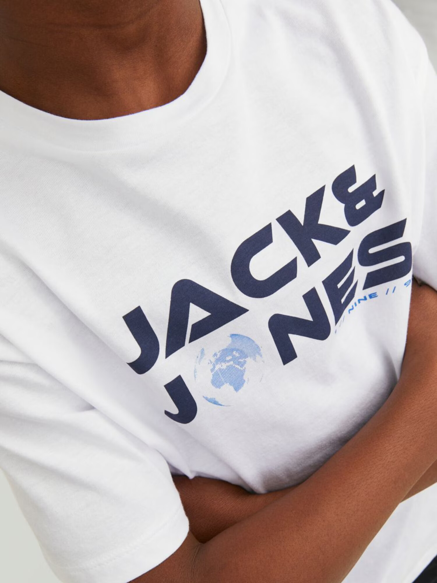 Jack & Jones Junior Tricou albastru / negru / alb - Pled.ro