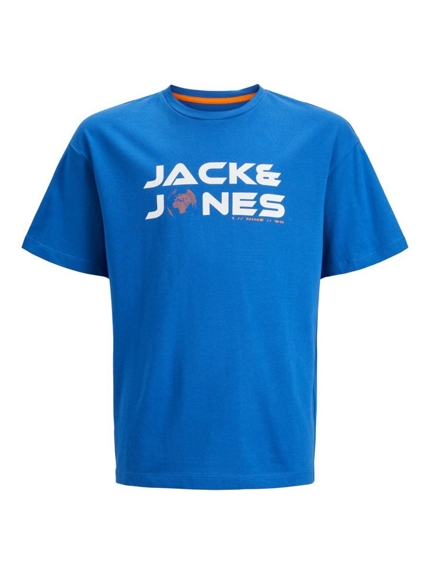 Jack & Jones Junior Tricou albastru / portocaliu / alb - Pled.ro