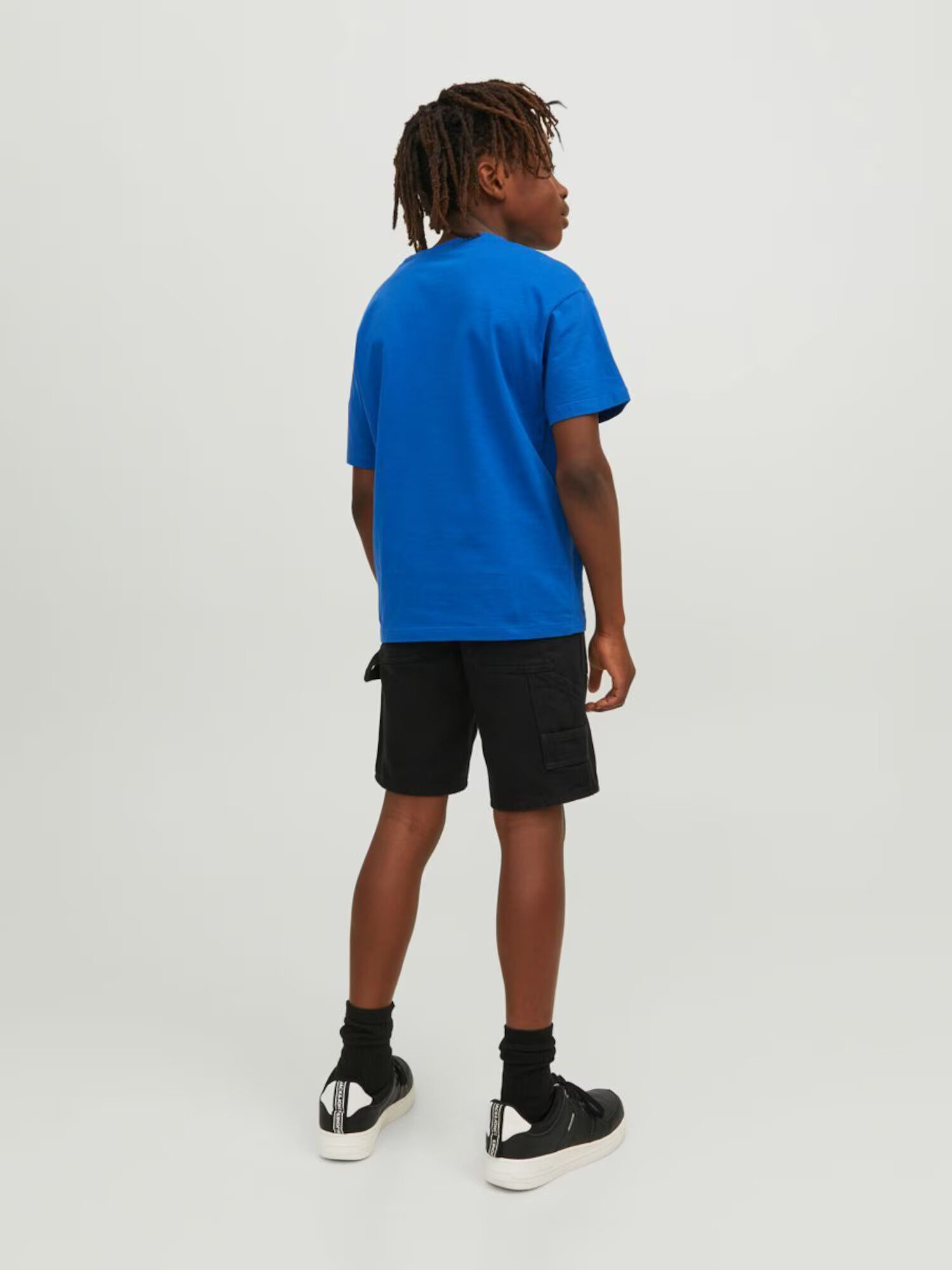 Jack & Jones Junior Tricou albastru / portocaliu / alb - Pled.ro