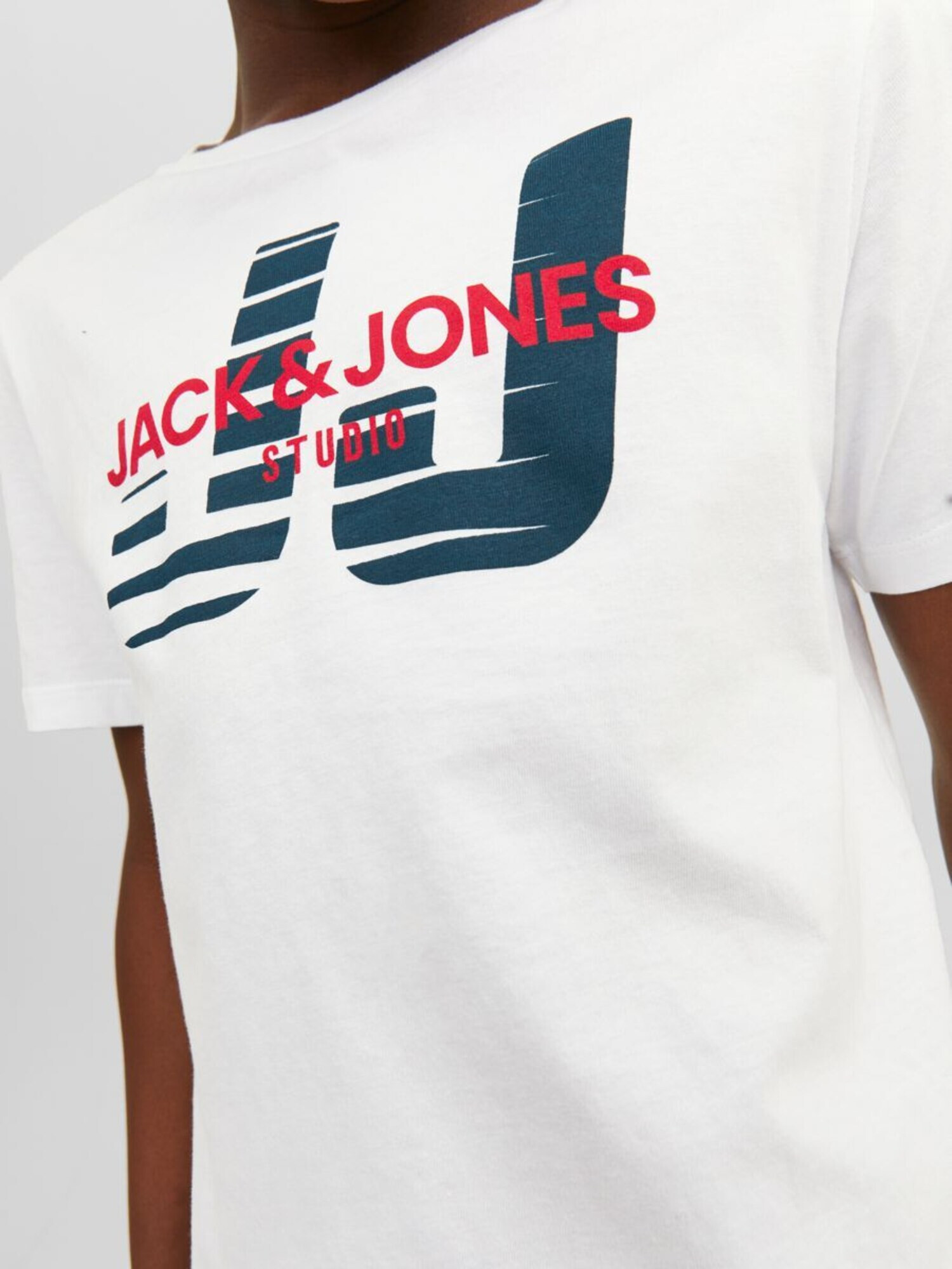 Jack & Jones Junior Tricou albastru / roșu / alb - Pled.ro