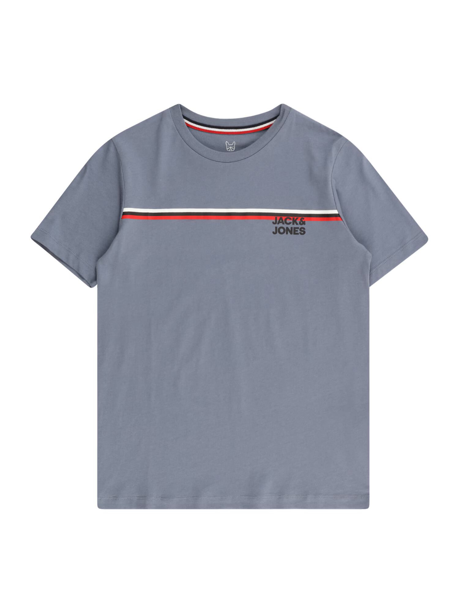 Jack & Jones Junior Tricou 'ATLAS' albastru porumbel / roșu / negru / alb - Pled.ro