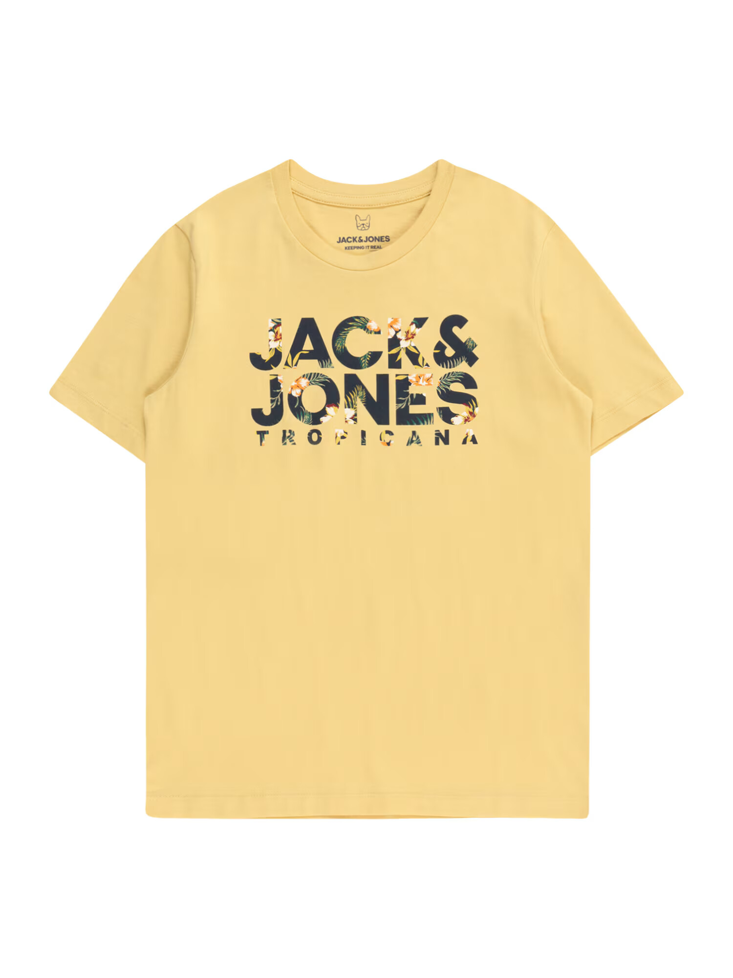 Jack & Jones Junior Tricou 'BECS' galben muștar / portocaliu / negru / alb - Pled.ro