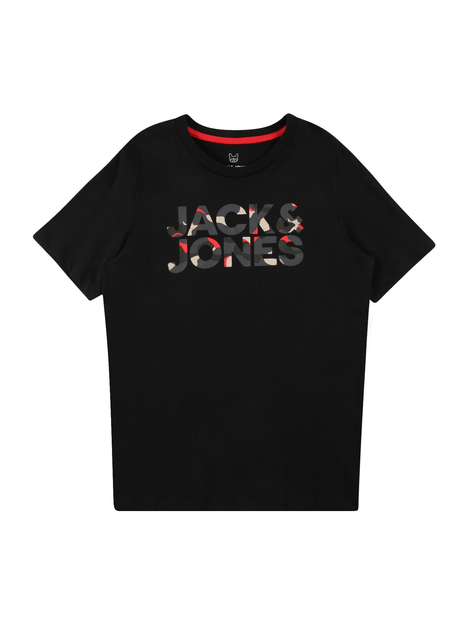 Jack & Jones Junior Tricou bej / gri grafit / roșu ruginiu / negru - Pled.ro