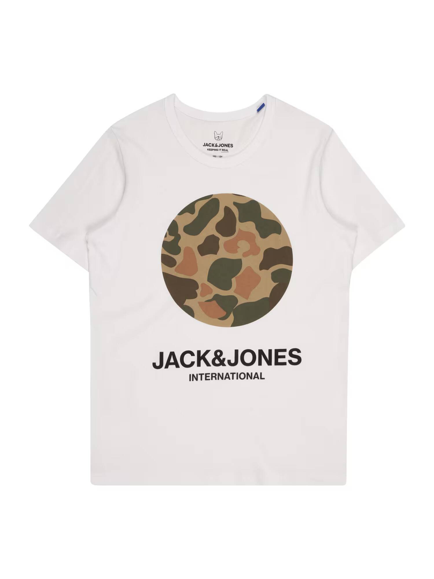 Jack & Jones Junior Tricou bej / kaki / negru / alb - Pled.ro