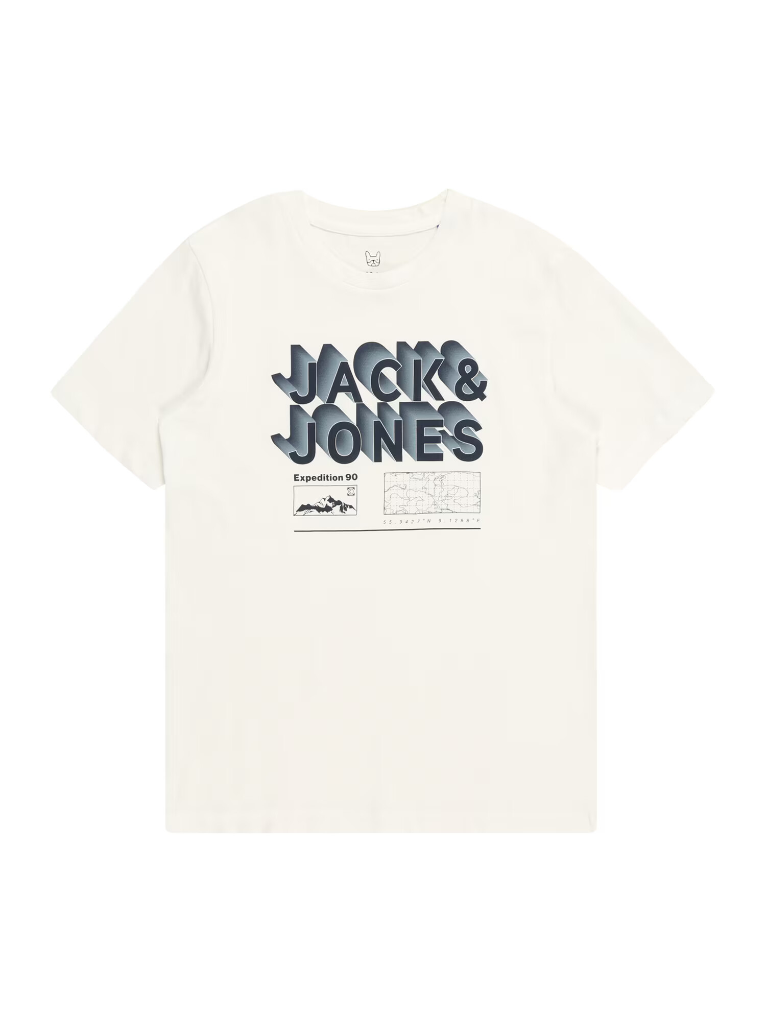 Jack & Jones Junior Tricou bleumarin / albastru porumbel / alb - Pled.ro