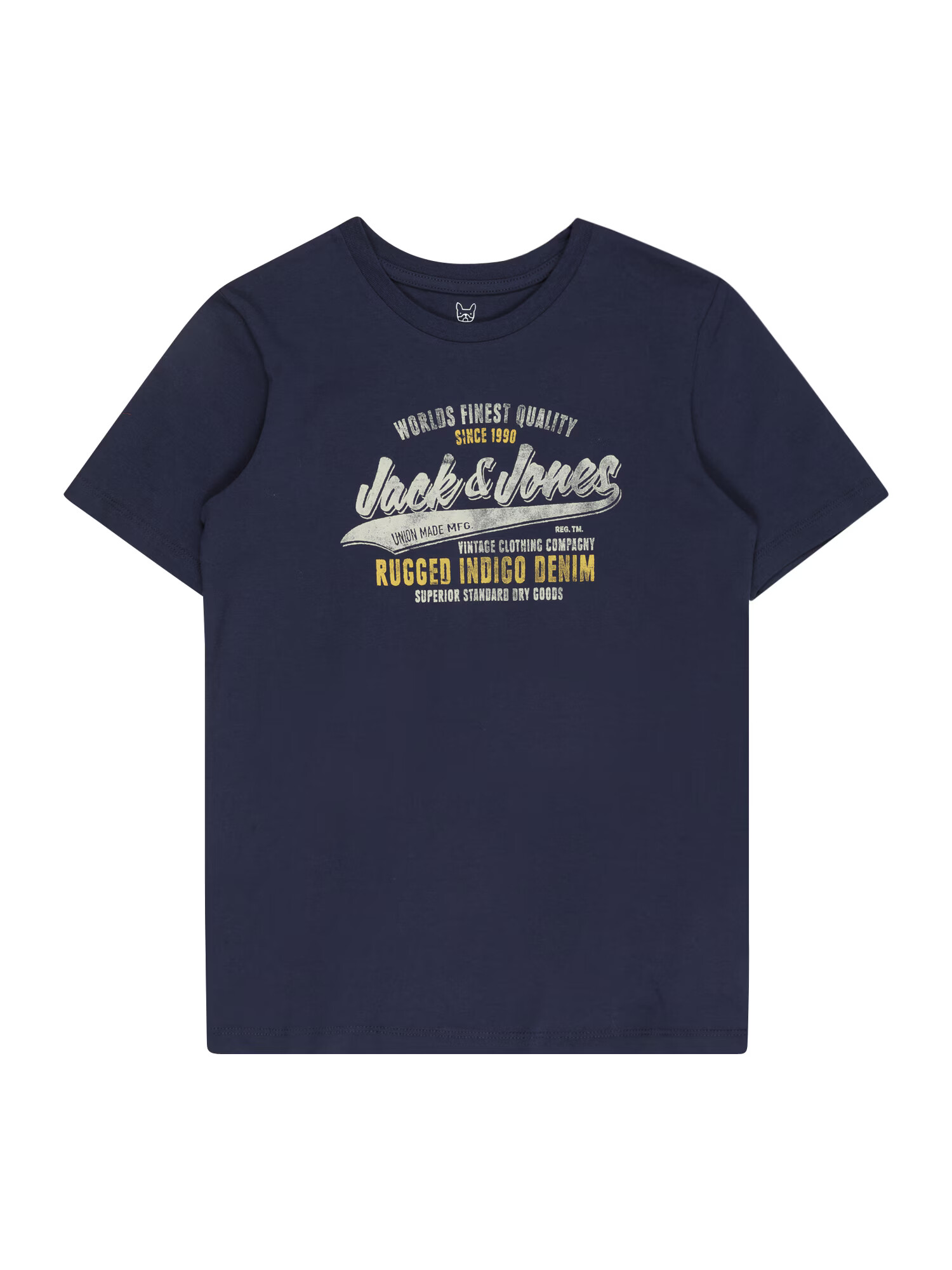 Jack & Jones Junior Tricou bleumarin / galben / alb - Pled.ro