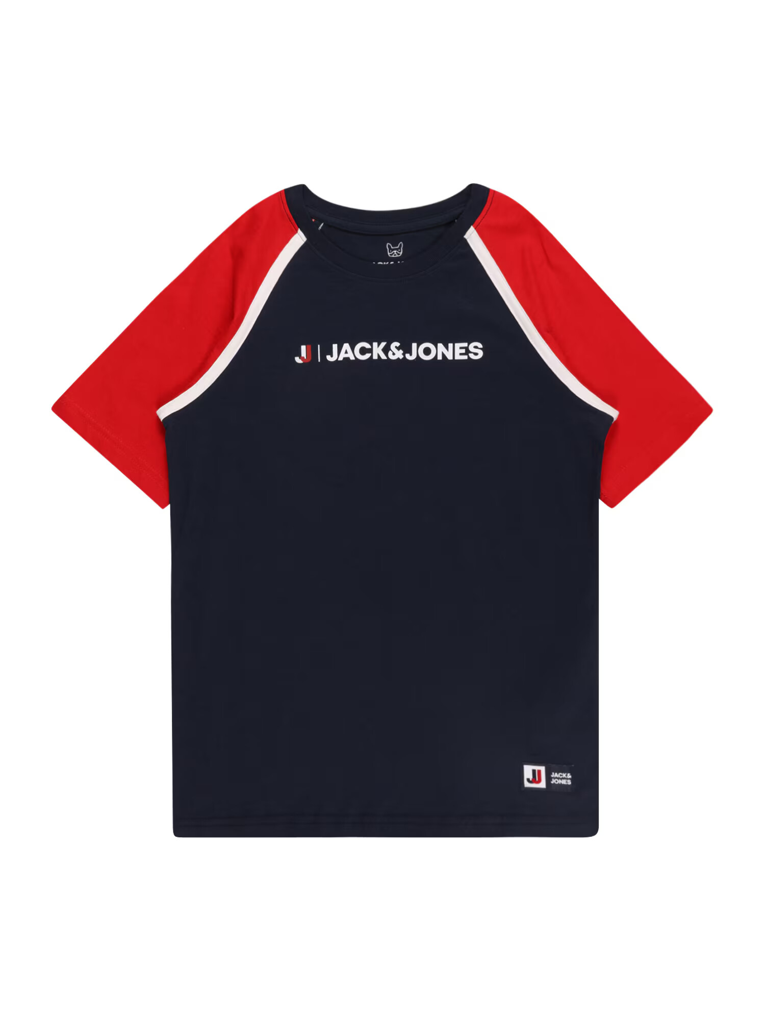 Jack & Jones Junior Tricou bleumarin / roșu / alb - Pled.ro