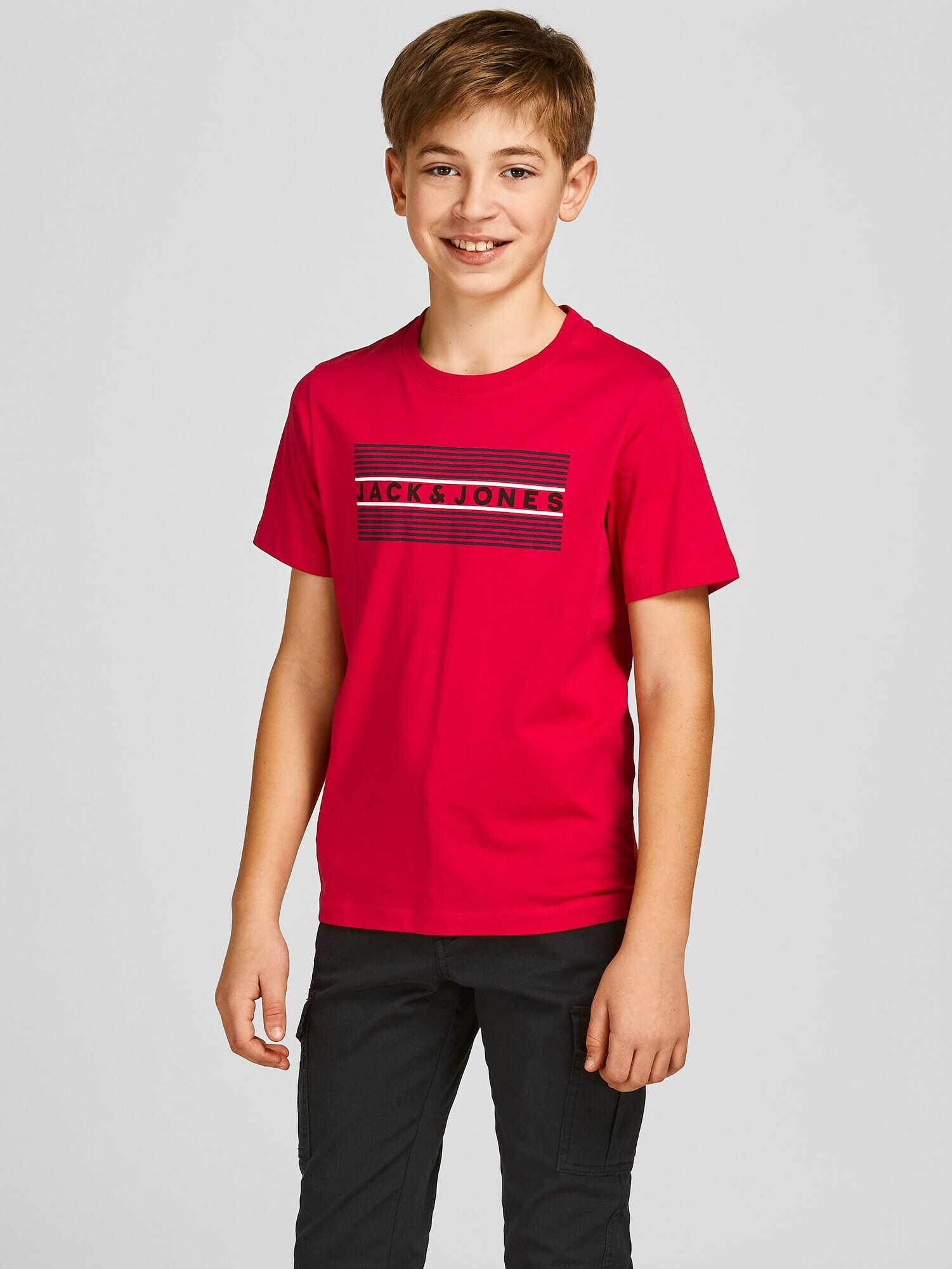 Jack & Jones Junior Tricou bleumarin / roșu / negru / alb - Pled.ro