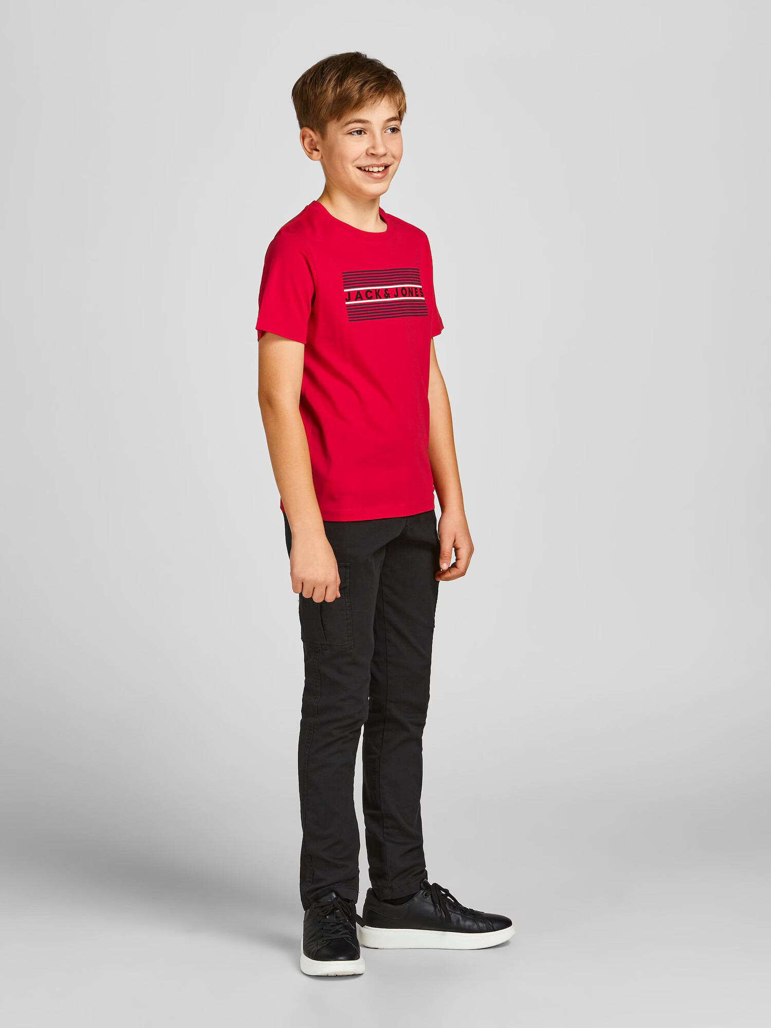 Jack & Jones Junior Tricou bleumarin / roșu / negru / alb - Pled.ro