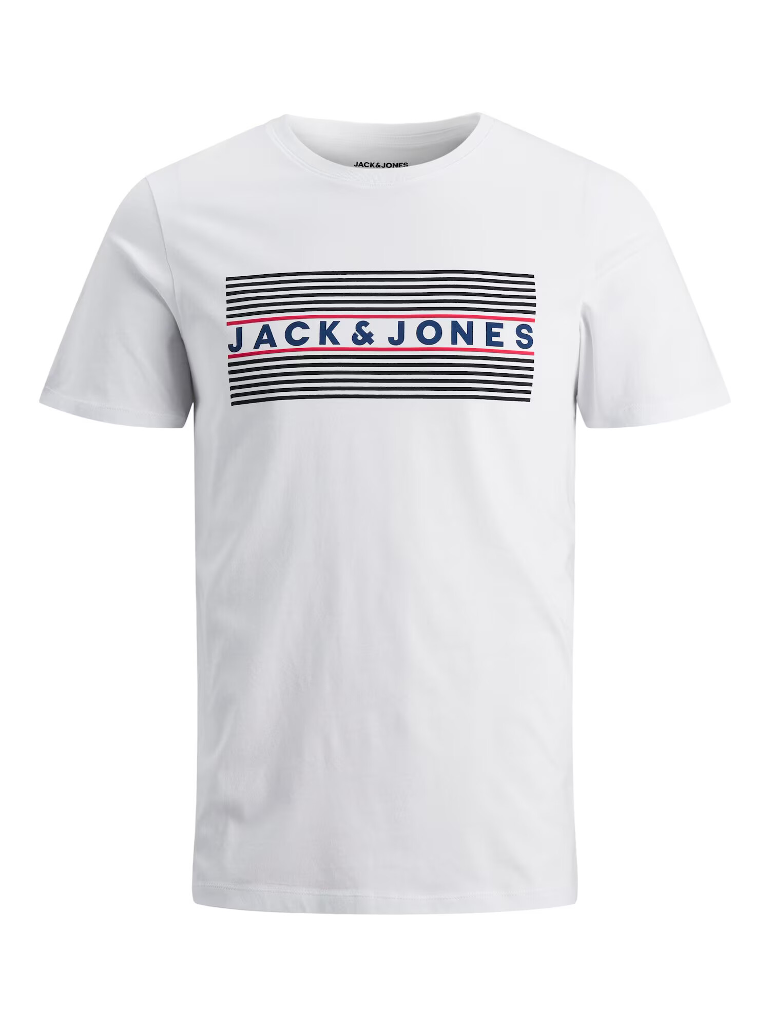 Jack & Jones Junior Tricou bleumarin / roșu rodie / negru / alb - Pled.ro