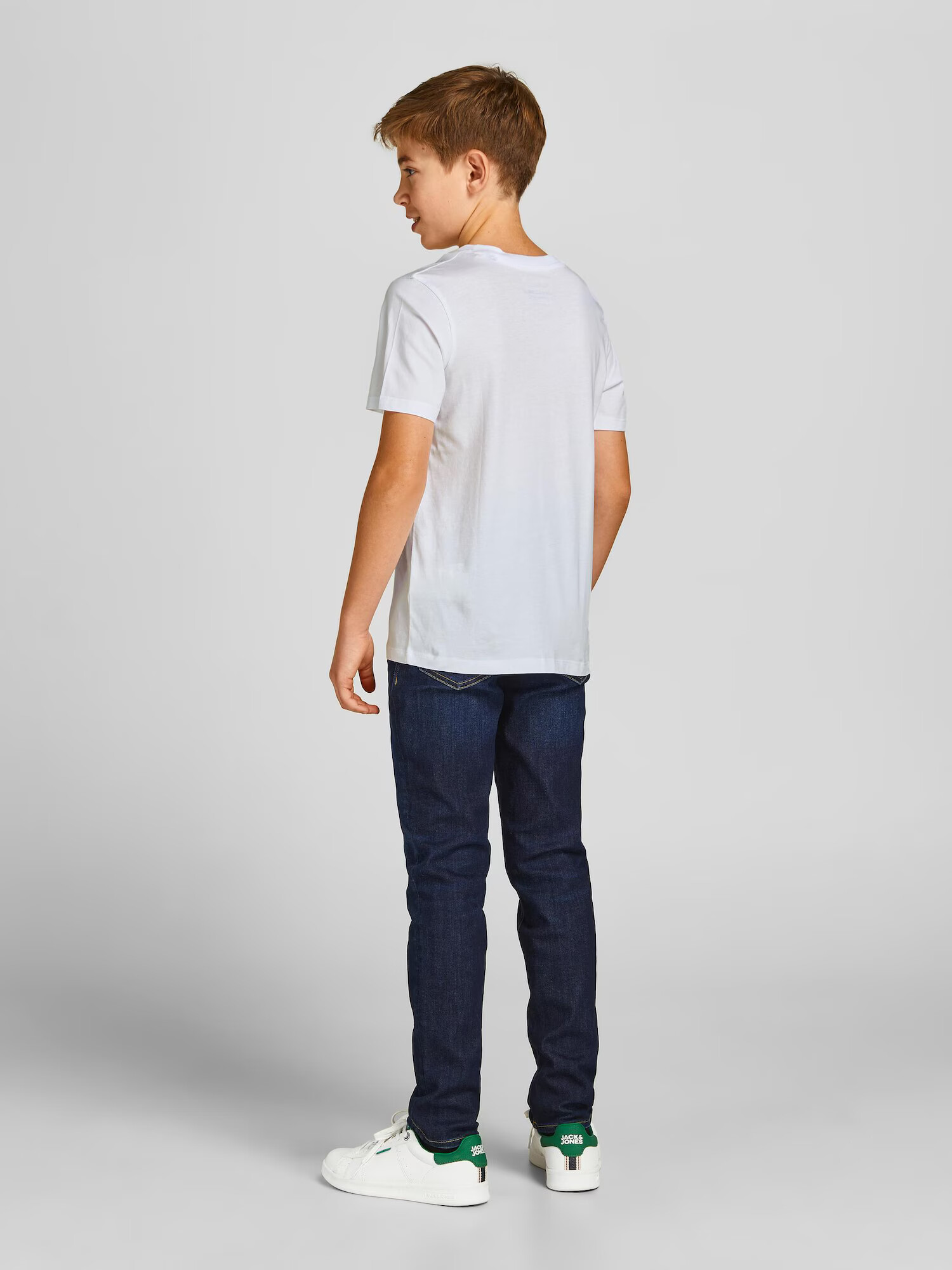 Jack & Jones Junior Tricou bleumarin / roșu rodie / negru / alb - Pled.ro