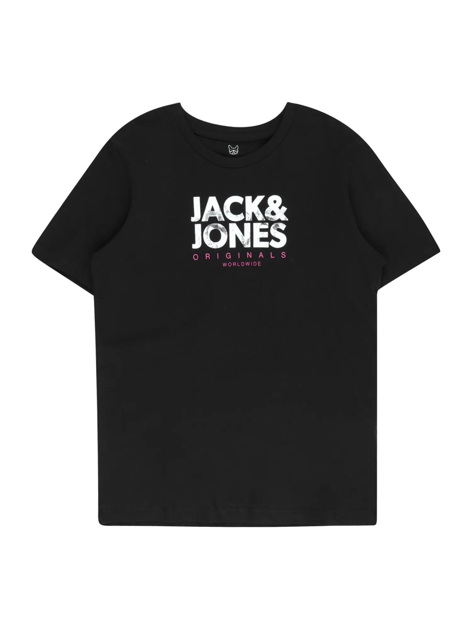 Jack & Jones Junior Tricou 'BOOSTER' roz / negru / alb - Pled.ro