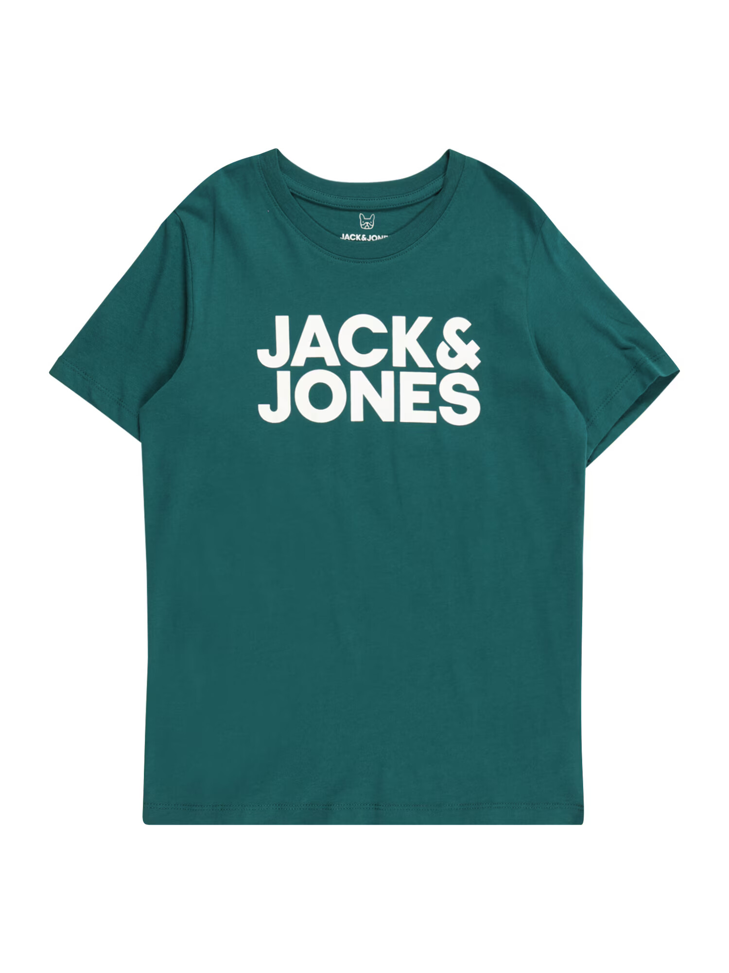 Jack & Jones Junior Tricou 'Ecorp' verde / alb - Pled.ro