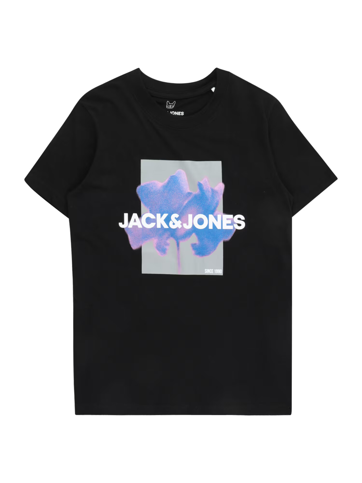 Jack & Jones Junior Tricou 'FLORALS' albastru / lila / negru / alb - Pled.ro