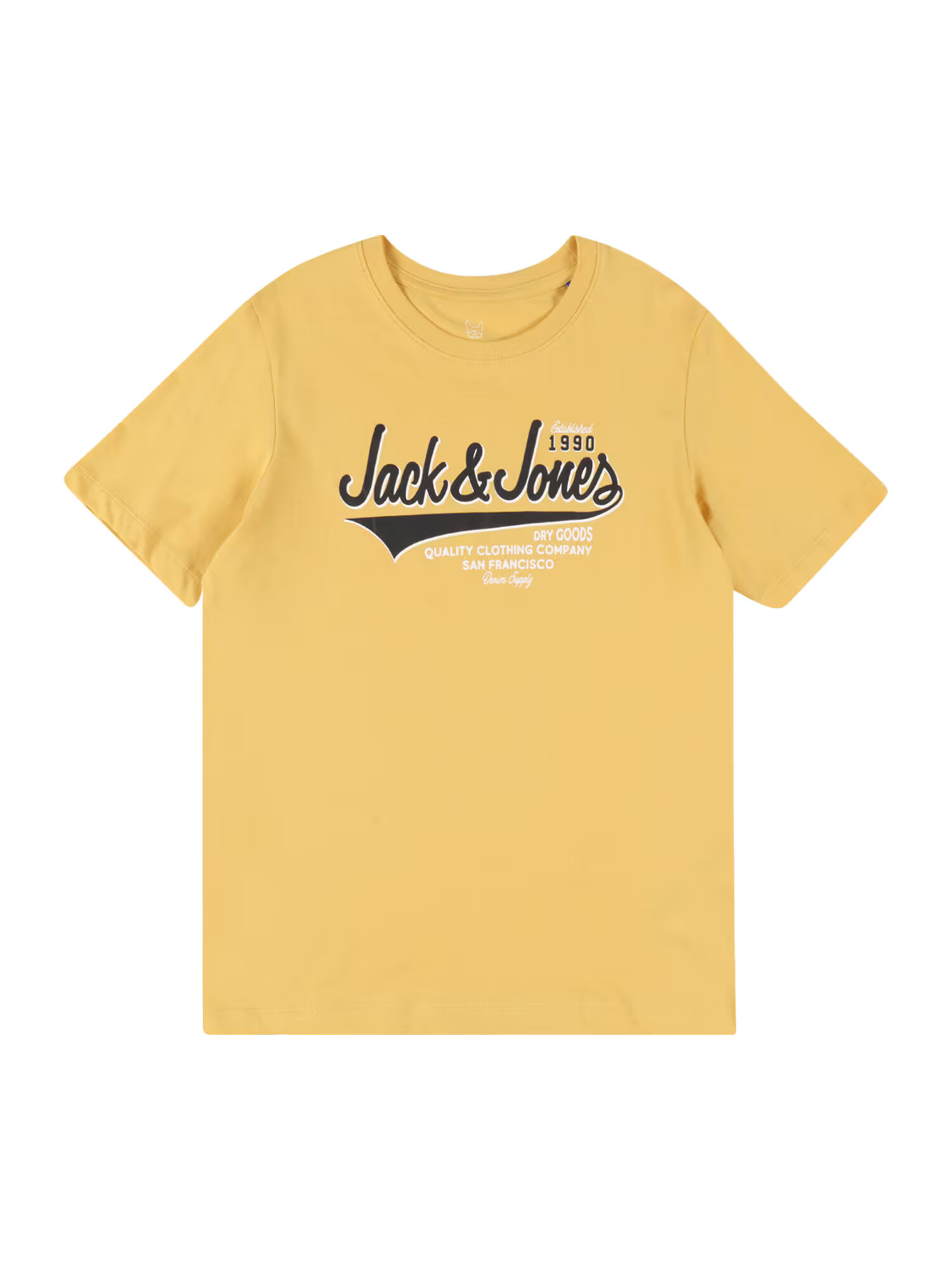 Jack & Jones Junior Tricou galben citron / negru / alb - Pled.ro