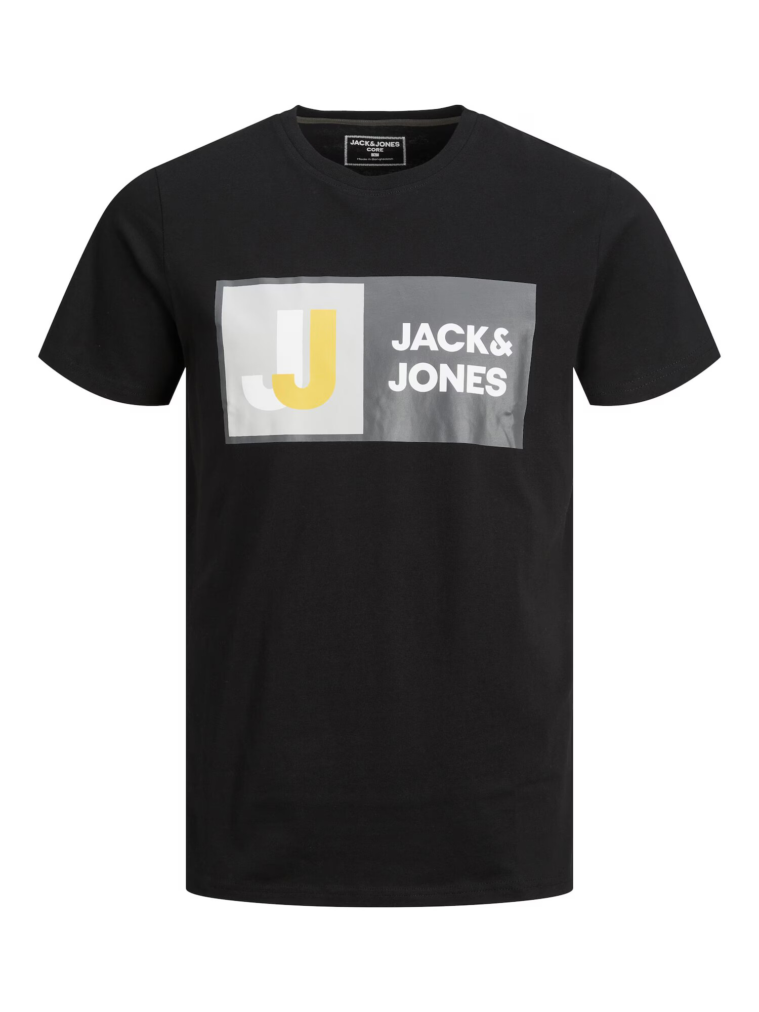 Jack & Jones Junior Tricou galben citron / negru / alb - Pled.ro