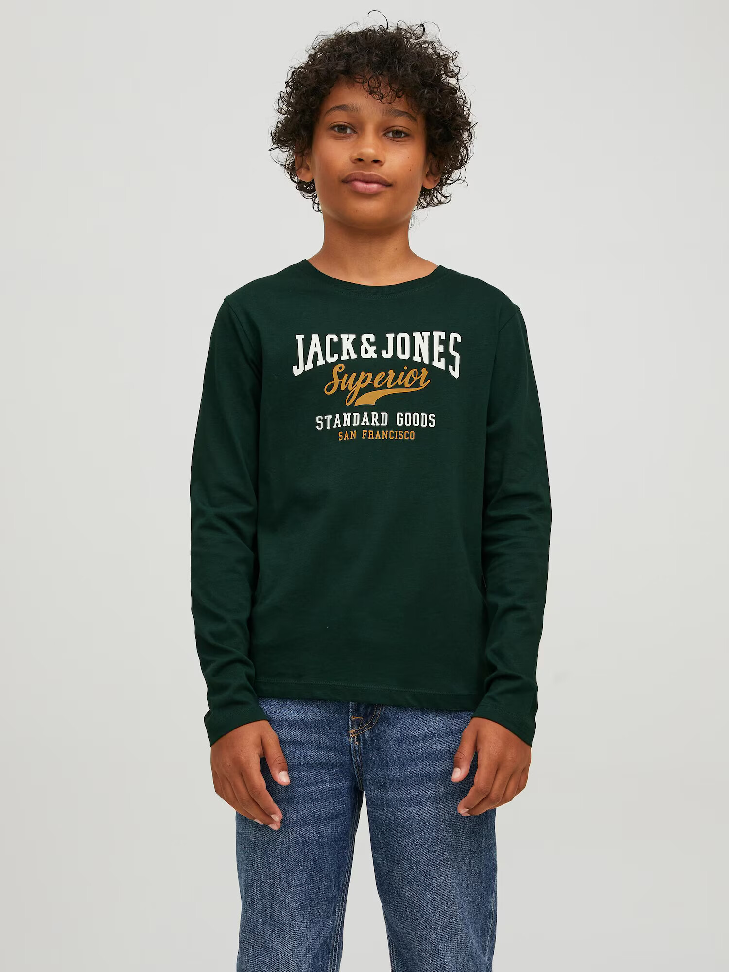 Jack & Jones Junior Tricou galben / verde / alb - Pled.ro