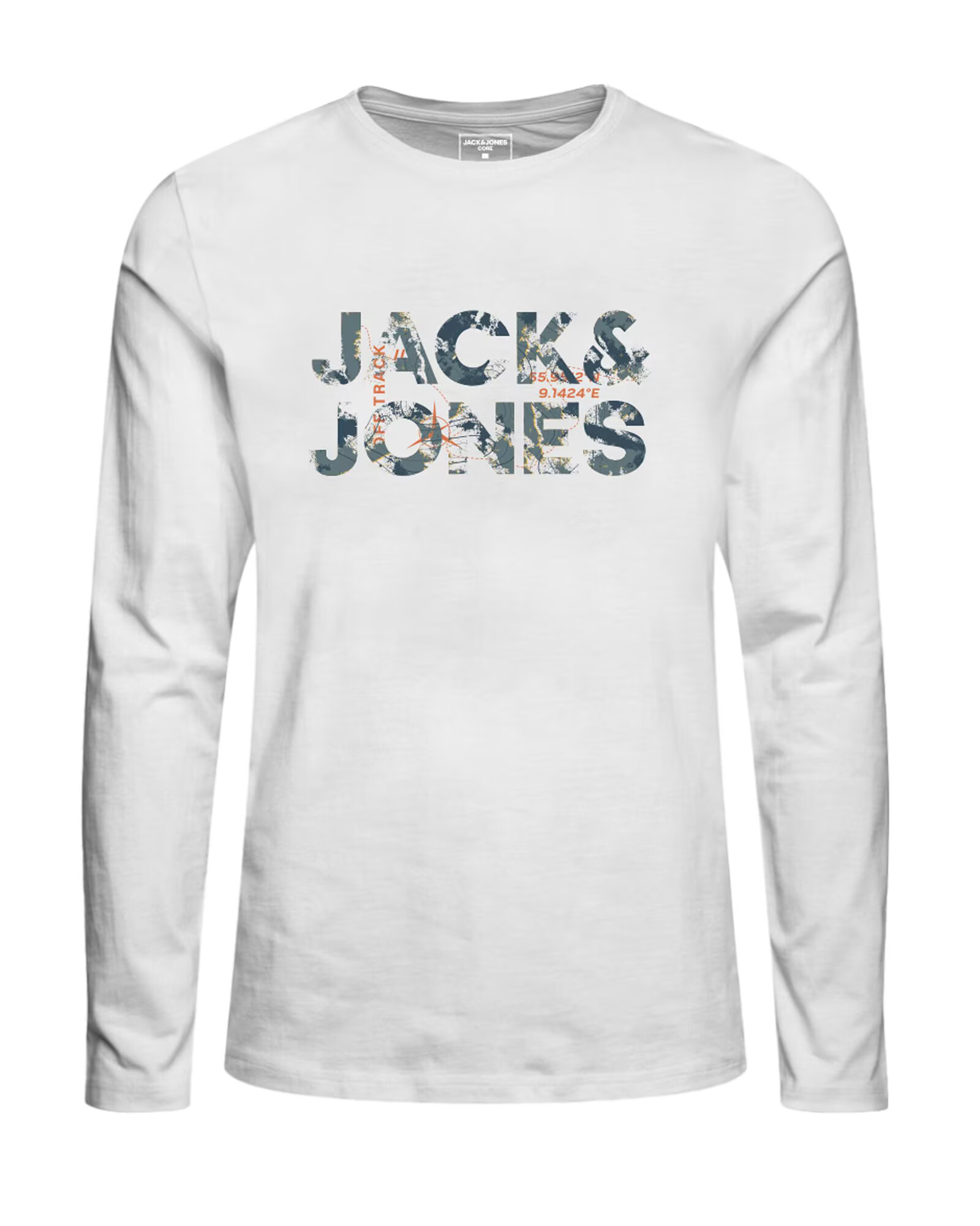 Jack & Jones Junior Tricou gri bazalt / oliv / portocaliu / alb - Pled.ro