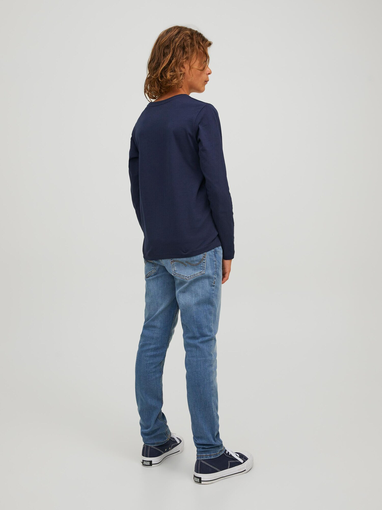 Jack & Jones Junior Tricou 'Jerrys' bleumarin / roșu / alb - Pled.ro