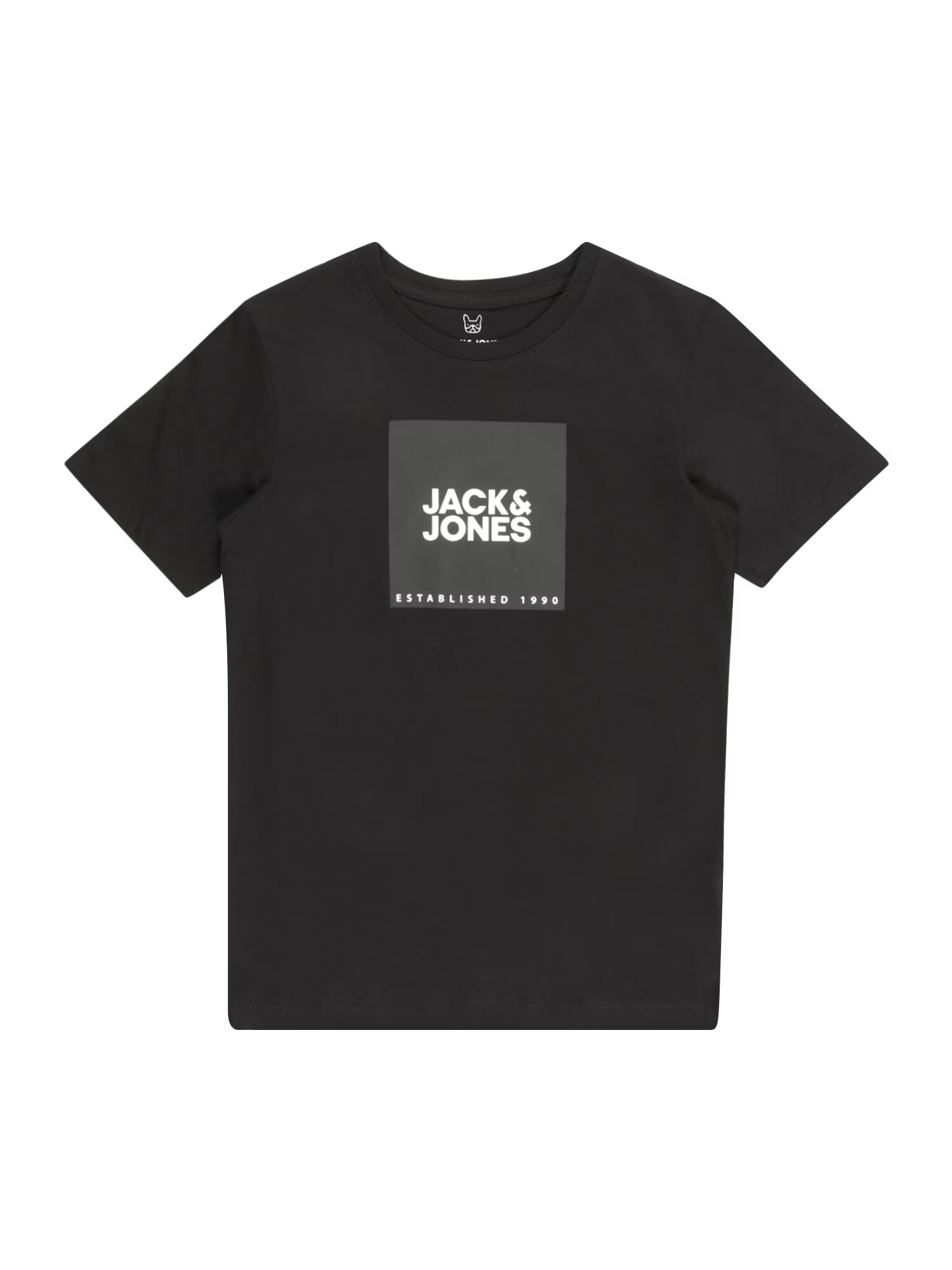 Jack & Jones Junior Tricou 'LOCK' gri / negru / alb - Pled.ro