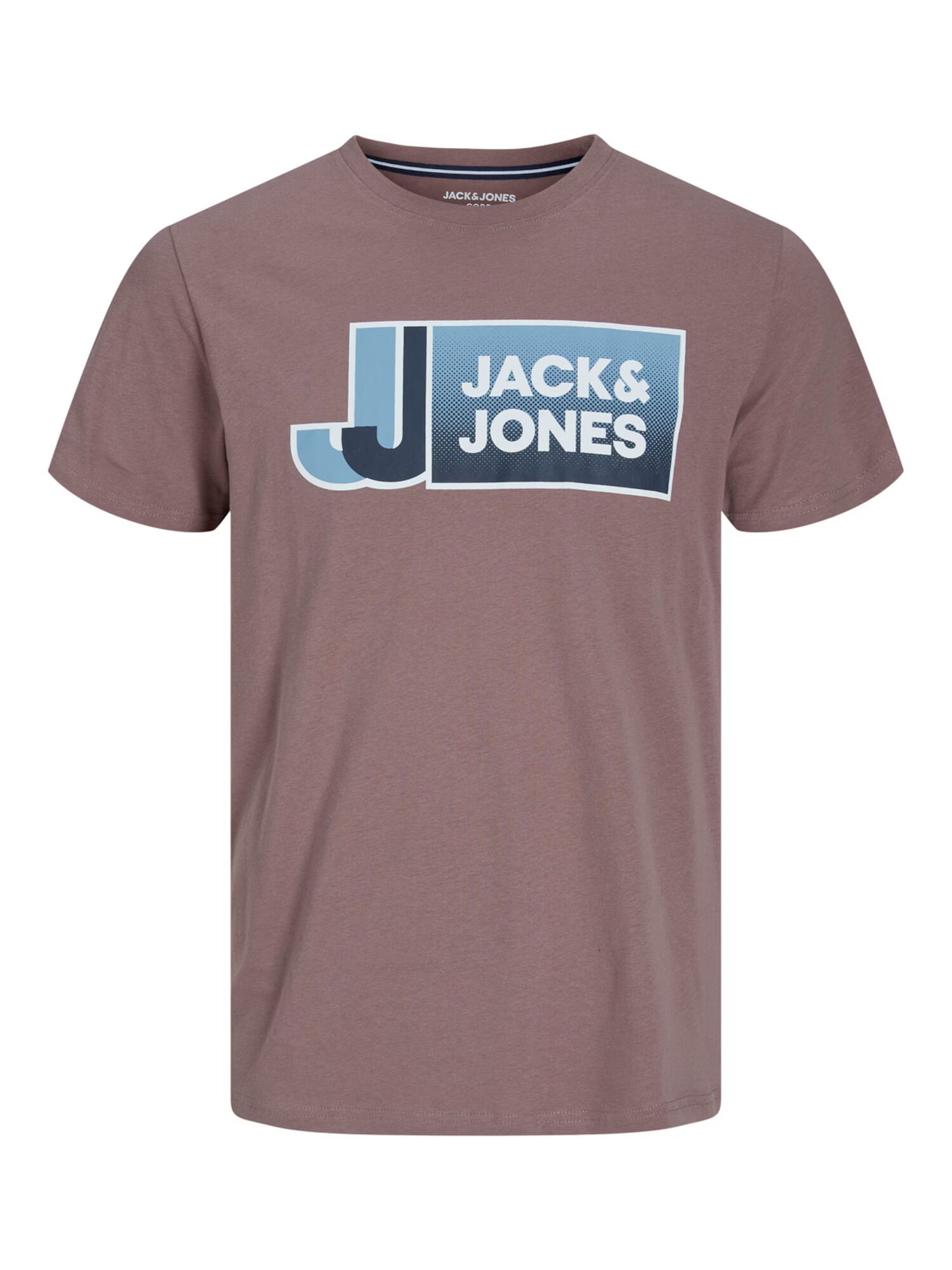 Jack & Jones Junior Tricou 'LOGAN' albastru / gri / alb - Pled.ro