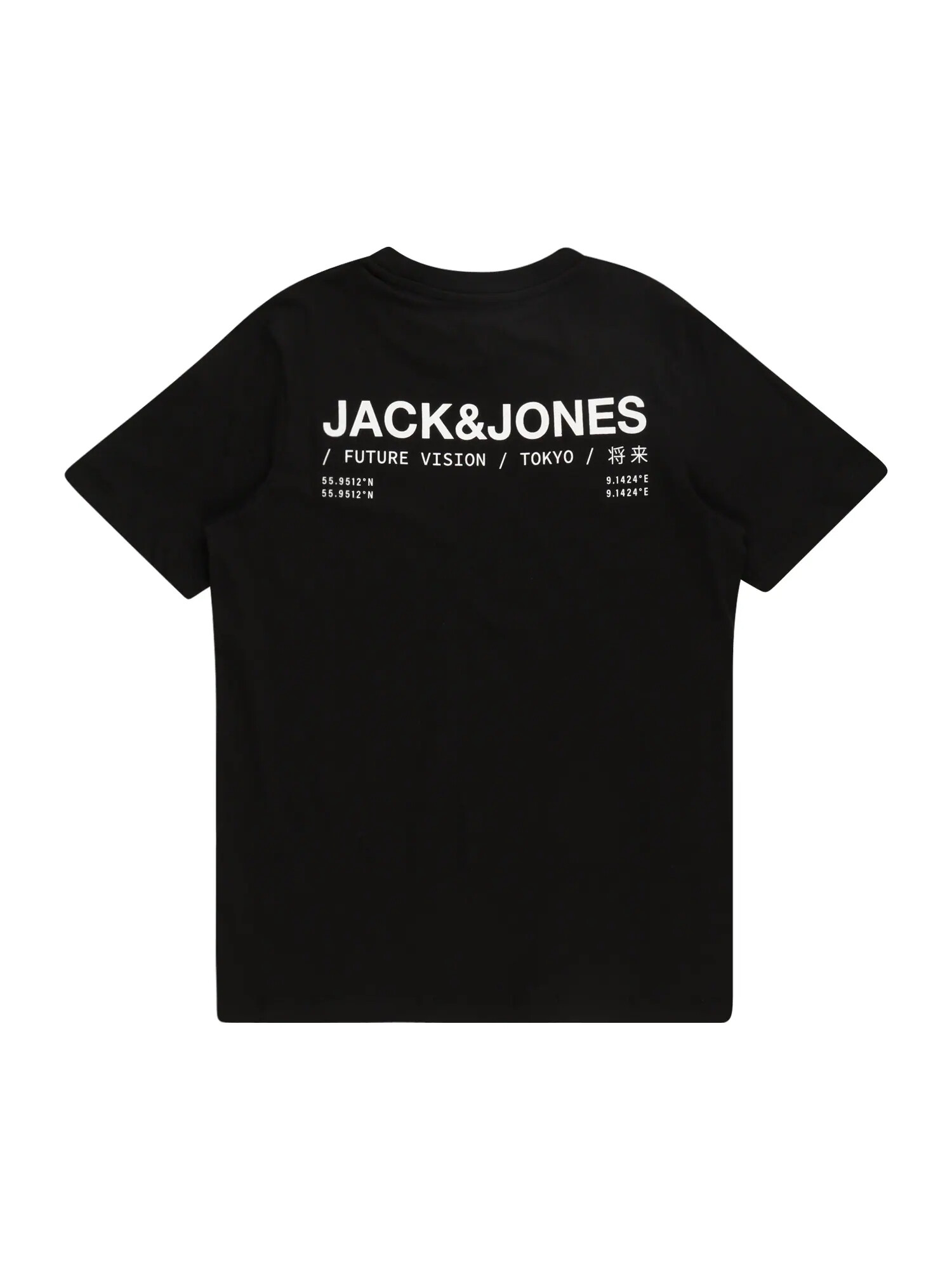 Jack & Jones Junior Tricou 'MONO' negru / alb - Pled.ro