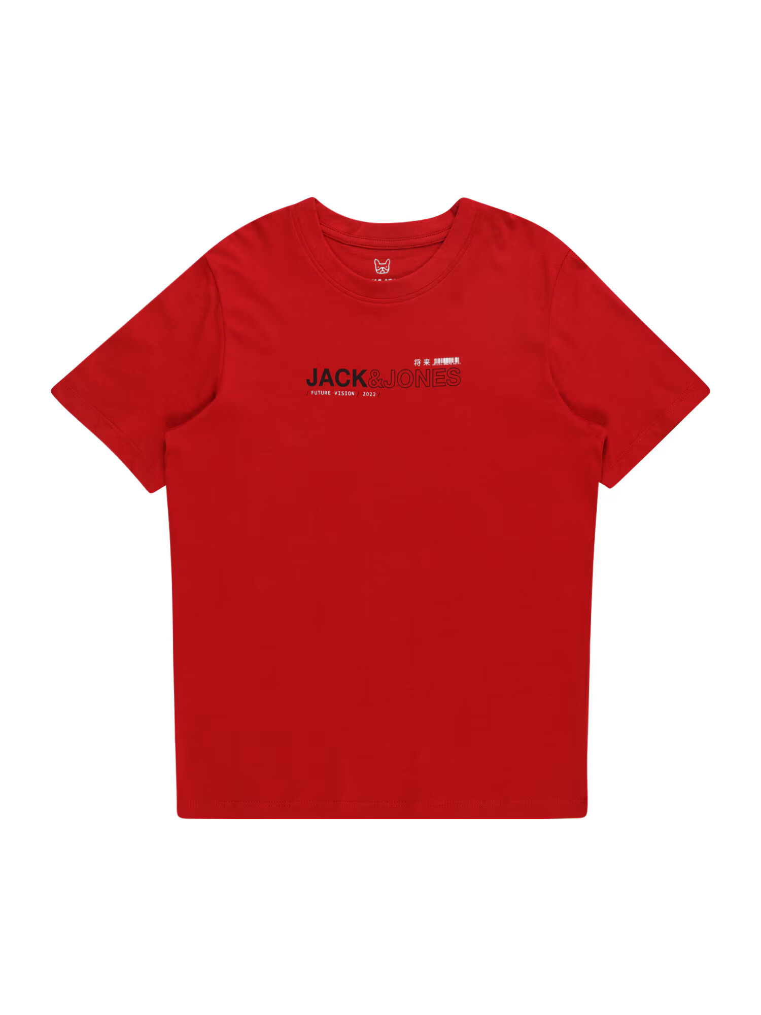 Jack & Jones Junior Tricou 'MONO' roşu închis / negru / alb - Pled.ro