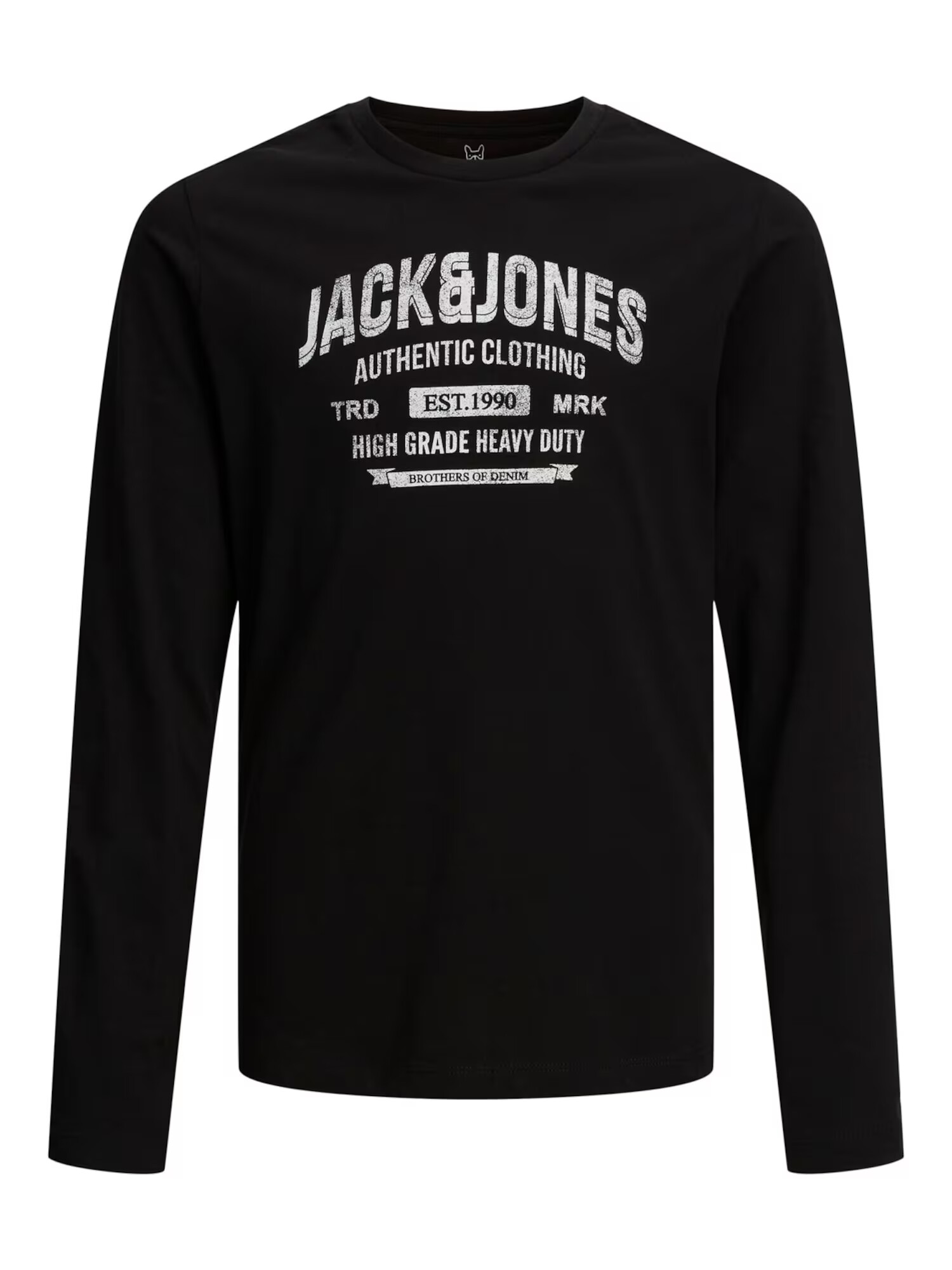 Jack & Jones Junior Tricou negru / alb - Pled.ro