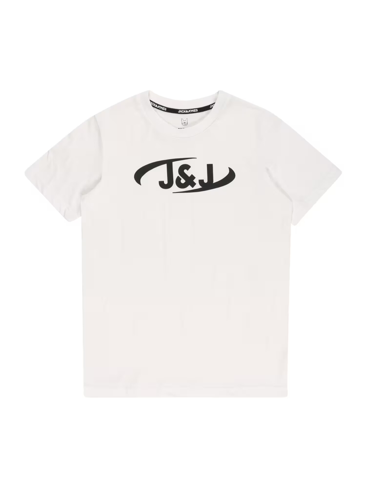 Jack & Jones Junior Tricou negru / alb - Pled.ro