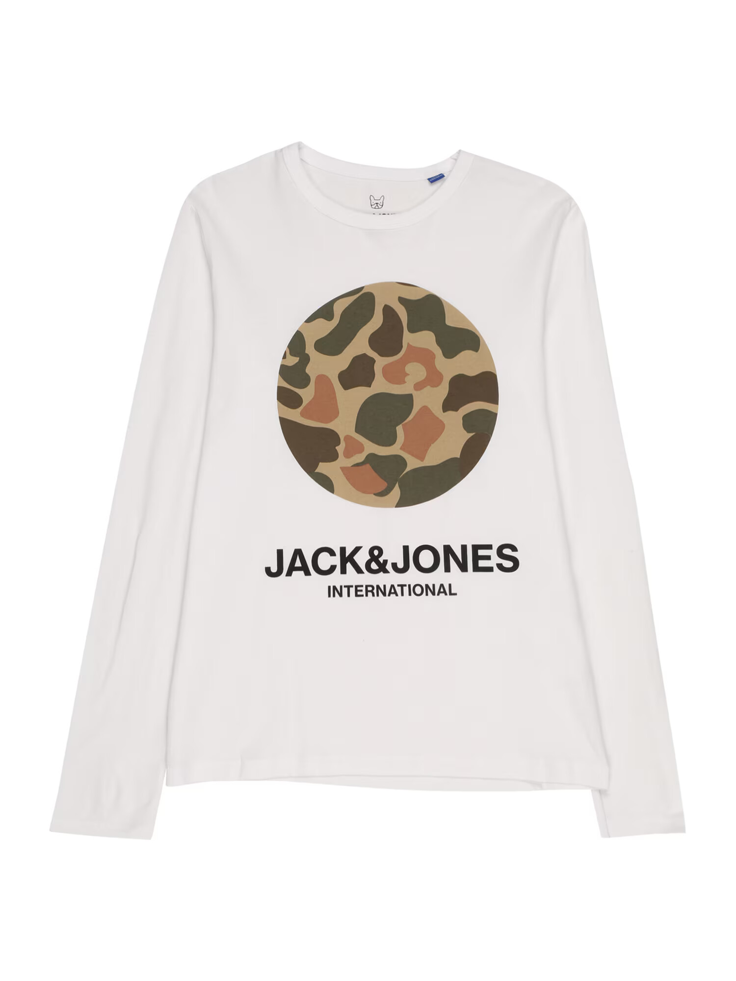 Jack & Jones Junior Tricou nisipiu / maro / verde închis / alb - Pled.ro