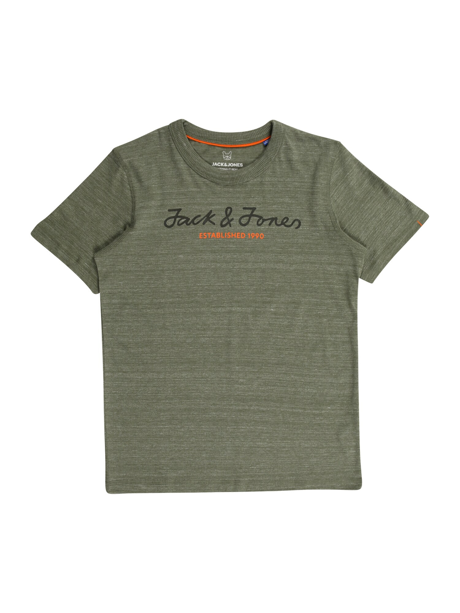 Jack & Jones Junior Tricou oliv / portocaliu / negru - Pled.ro