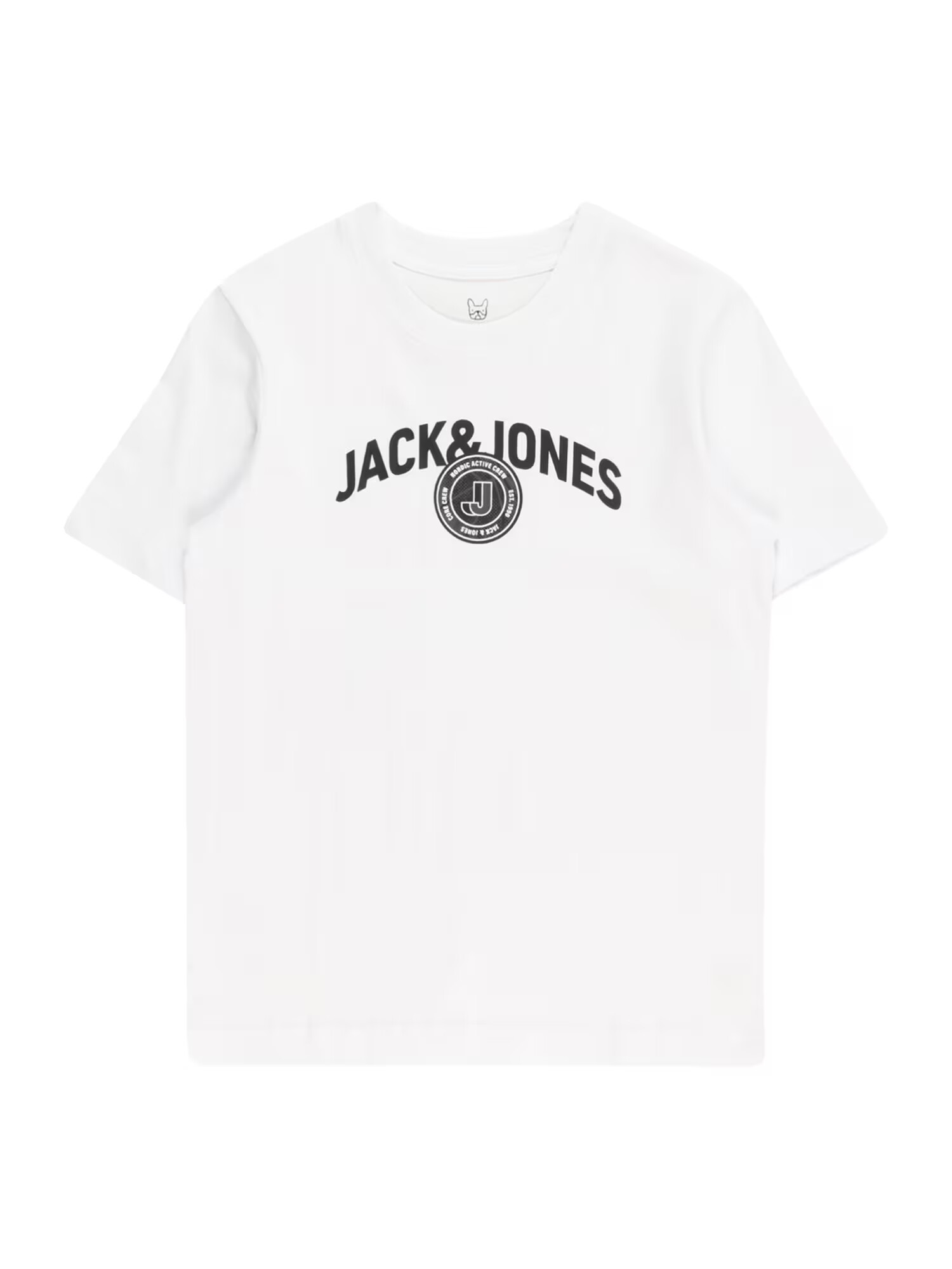 Jack & Jones Junior Tricou 'OUNCE' gri metalic / negru / alb - Pled.ro