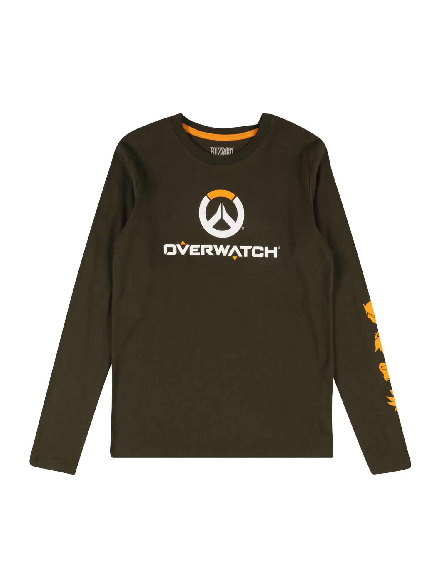 Jack & Jones Junior Tricou 'OVERWATCH' verde pin / portocaliu / alb - Pled.ro