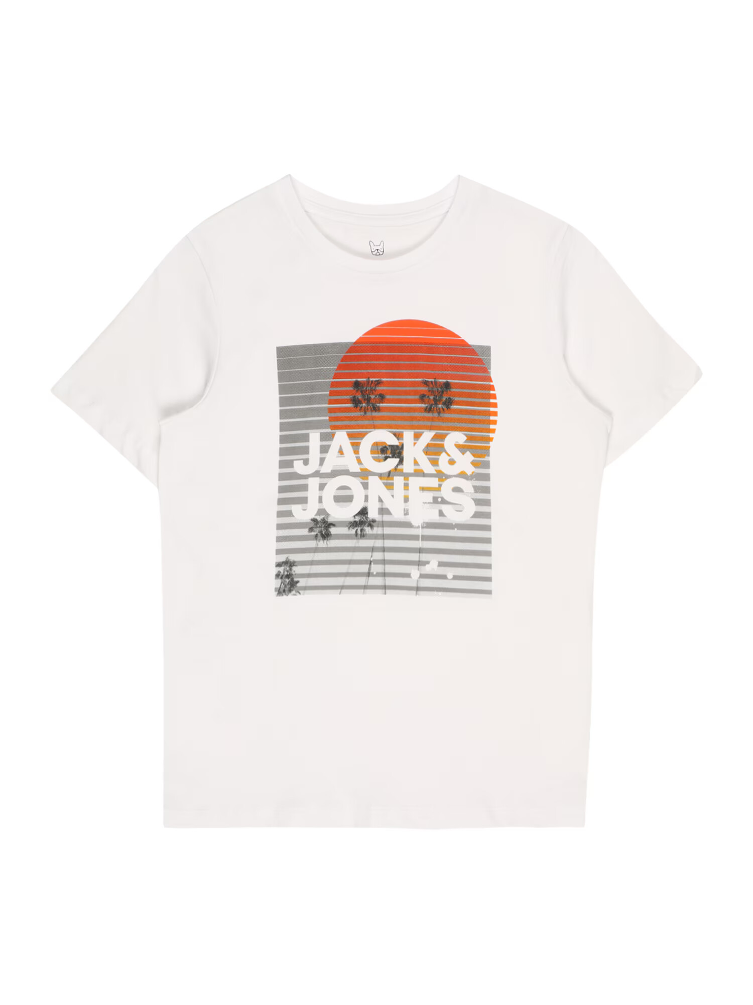 Jack & Jones Junior Tricou portocaliu închis / negru / alb - Pled.ro