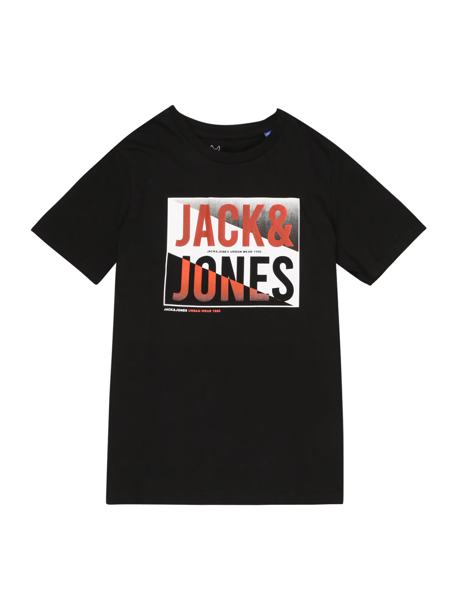 Jack & Jones Junior Tricou 'SCOTT' gri amestecat / portocaliu / negru / alb - Pled.ro