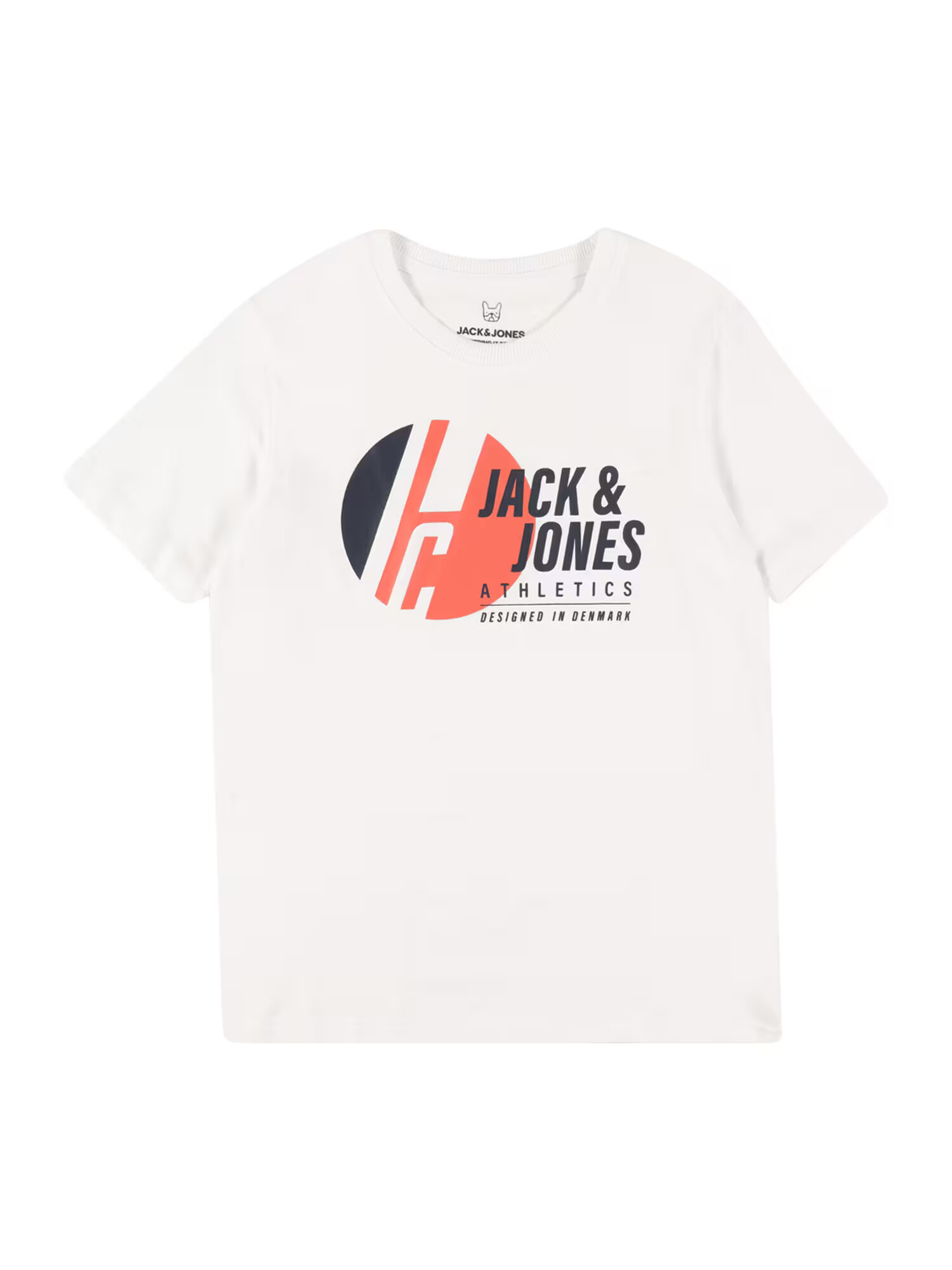 Jack & Jones Junior Tricou 'SPRING' portocaliu / negru / alb - Pled.ro