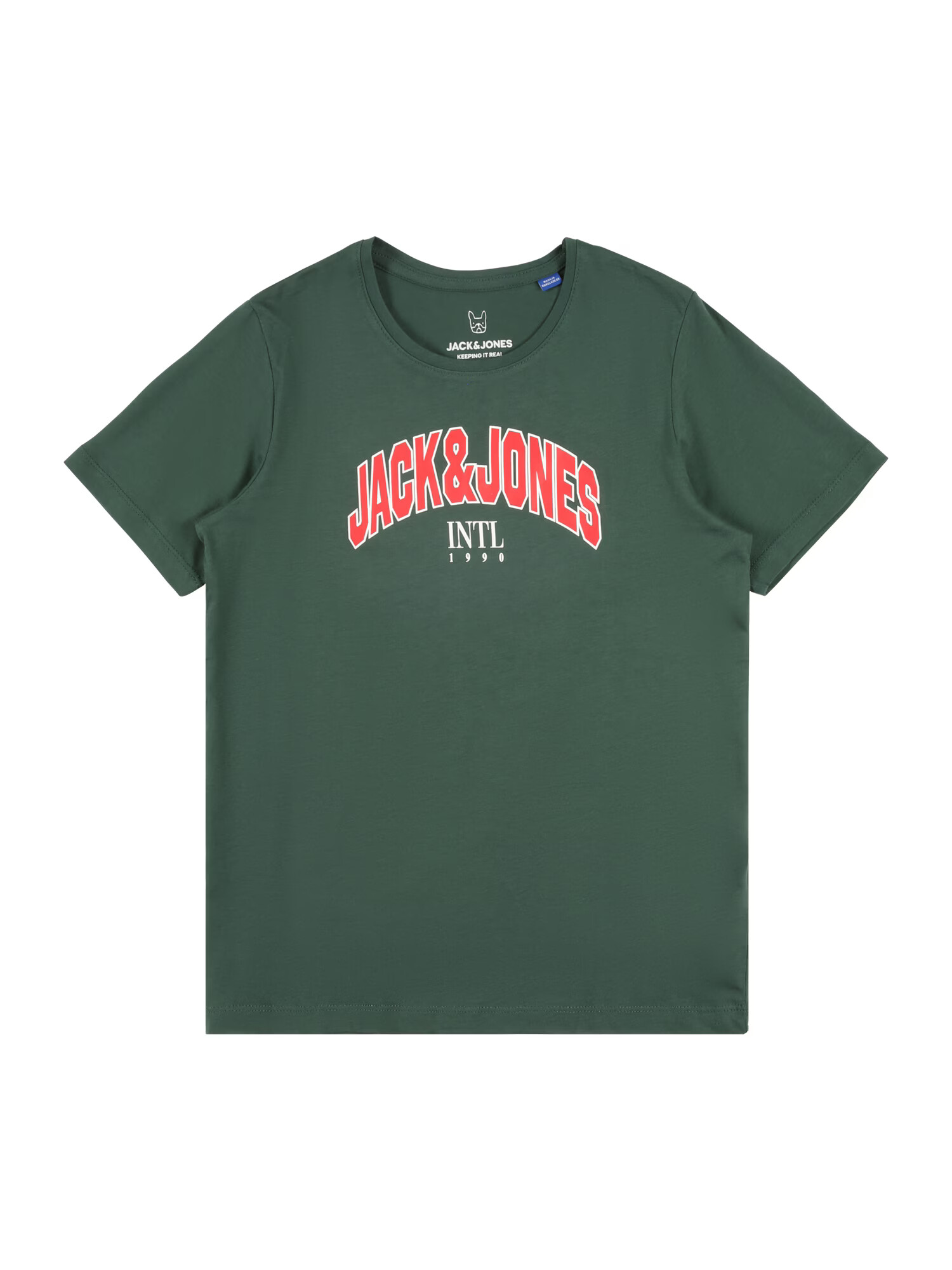 Jack & Jones Junior Tricou verde închis / roșu / alb - Pled.ro