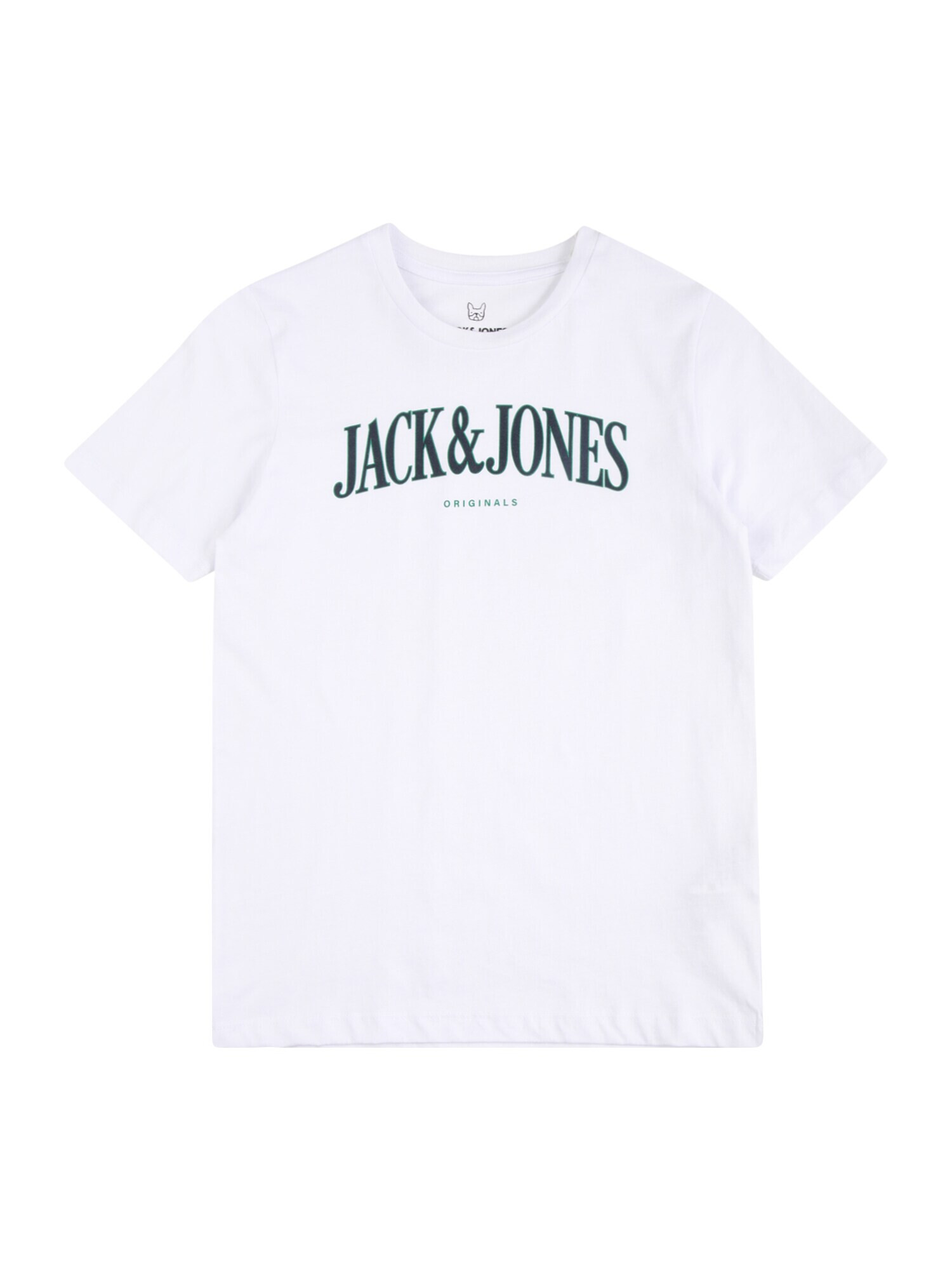 Jack & Jones Junior Tricou verde pin / alb - Pled.ro