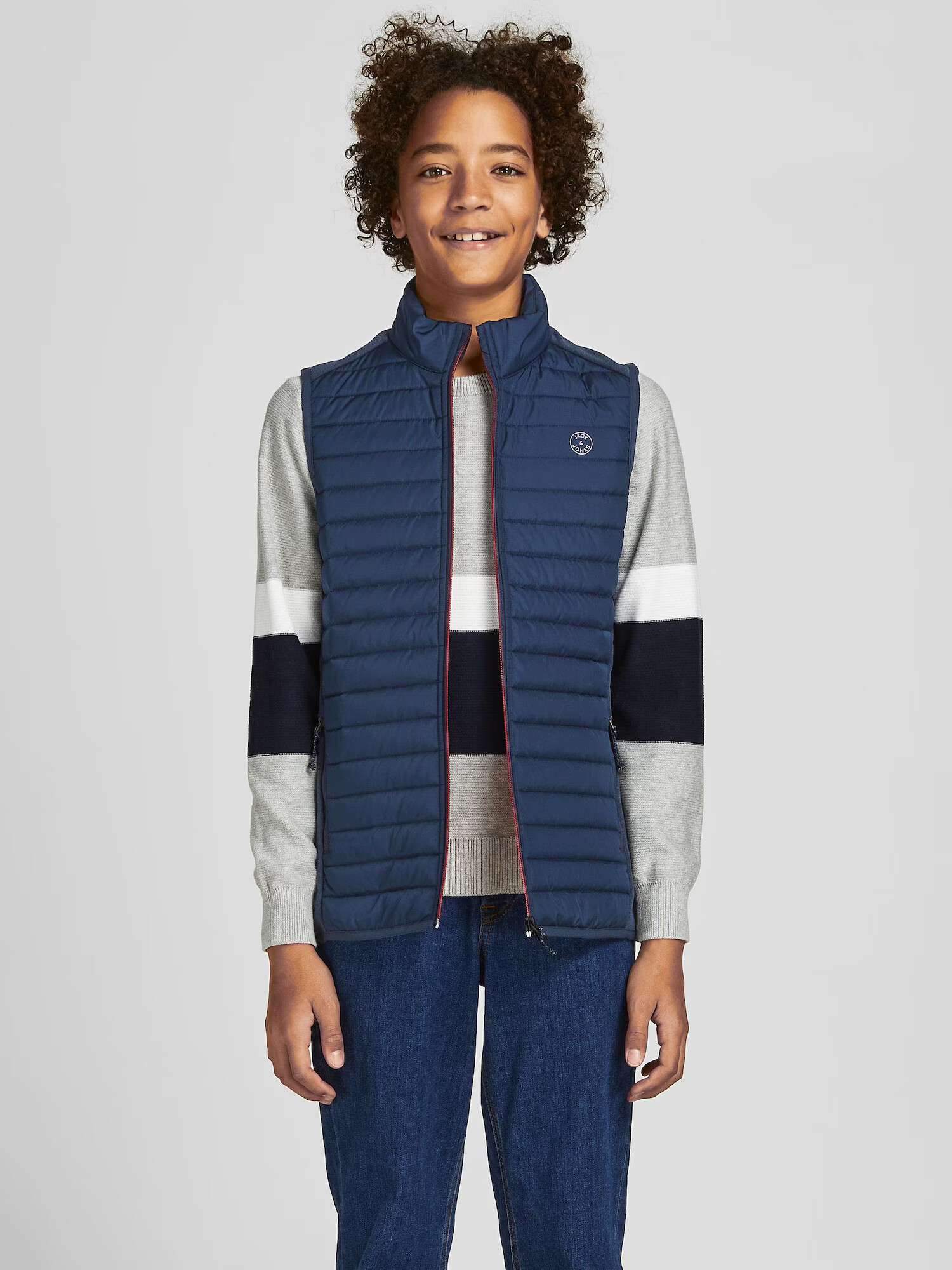 Jack & Jones Junior Vestă albastru închis - Pled.ro